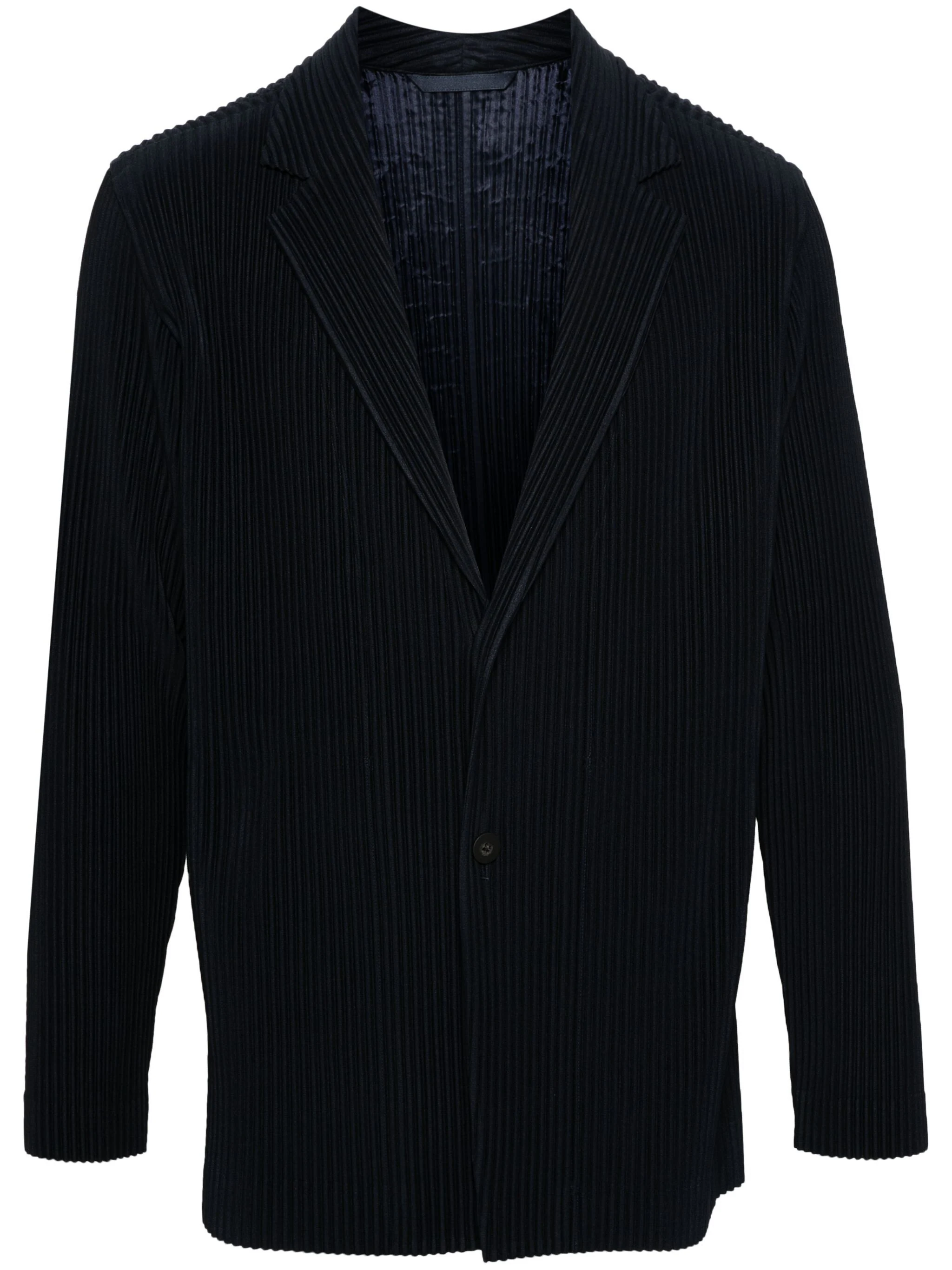 HOMME PLISSÉ ISSEY MIYAKE PLEATED BUTTON-DOWN BLAZER