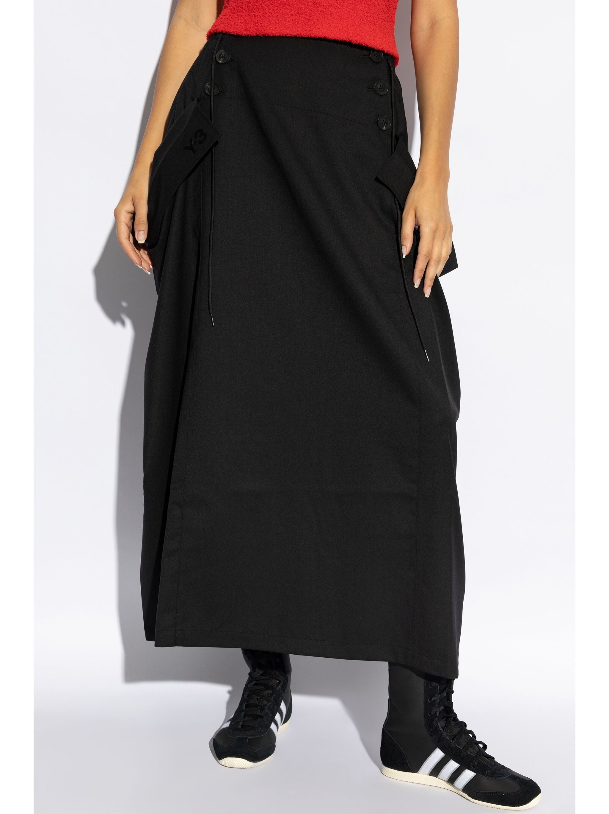 Y-3 REFINED RECYCLED-POLYESTER SKIRT