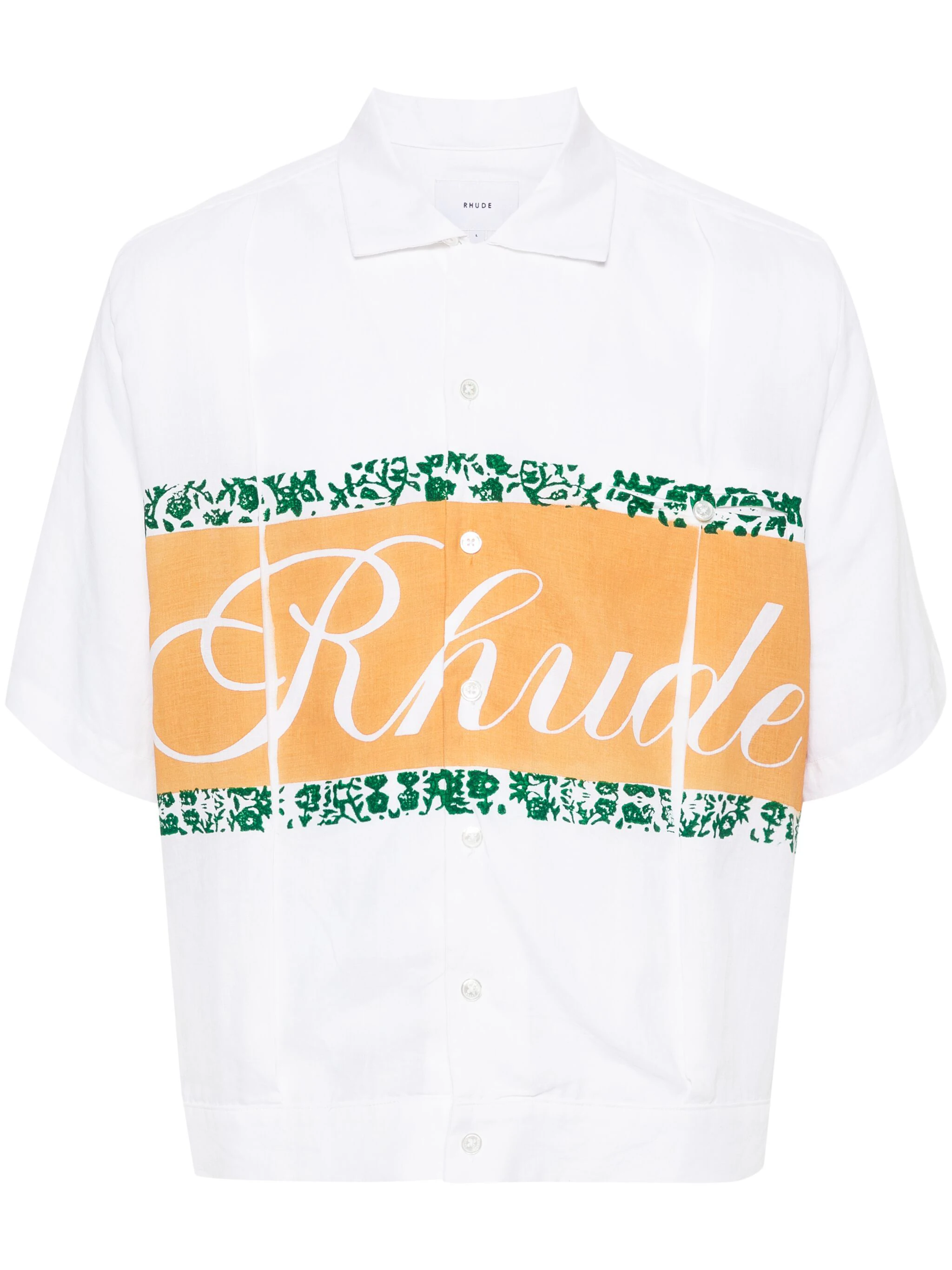 RHUDE LOGO-PRINT SHIRT