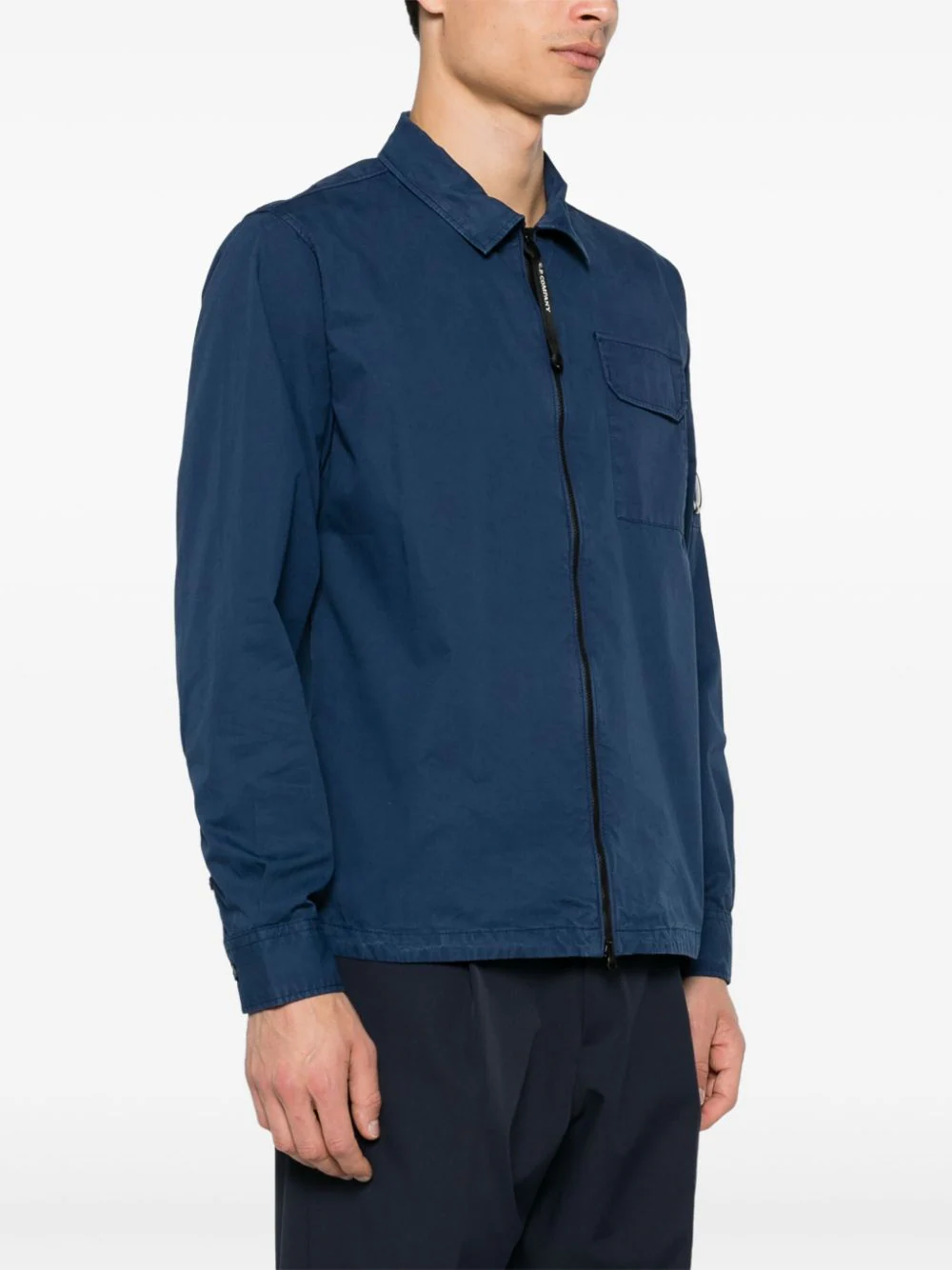 CP COMPANY LENS-EMBELLISHED SHIRT