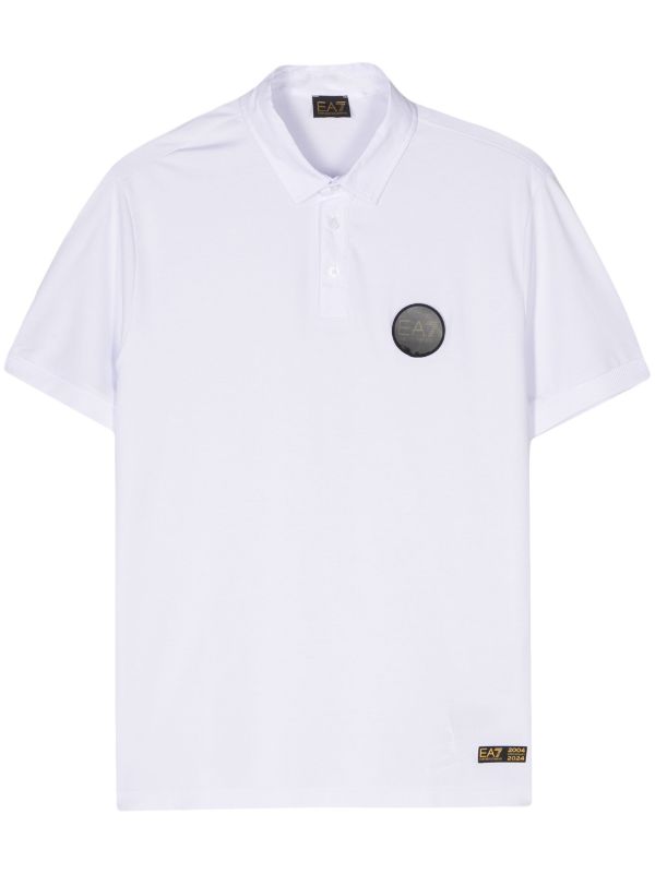 EA7 EMPORIO ARMANI APPLIQUÉ-LOGO POLO SHIRT