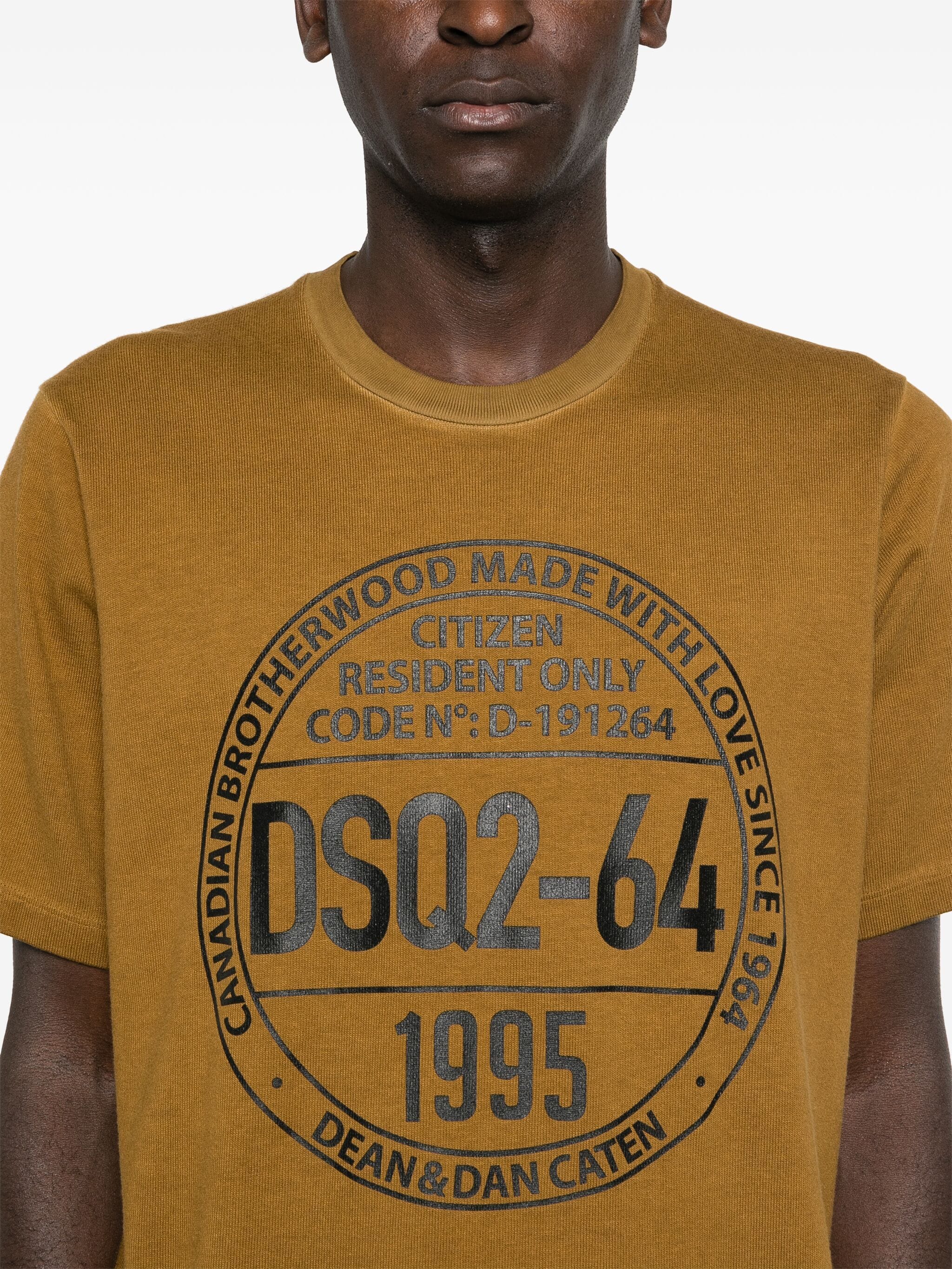 DSQUARED2 LOGO-PRINT COTTON T-SHIRT