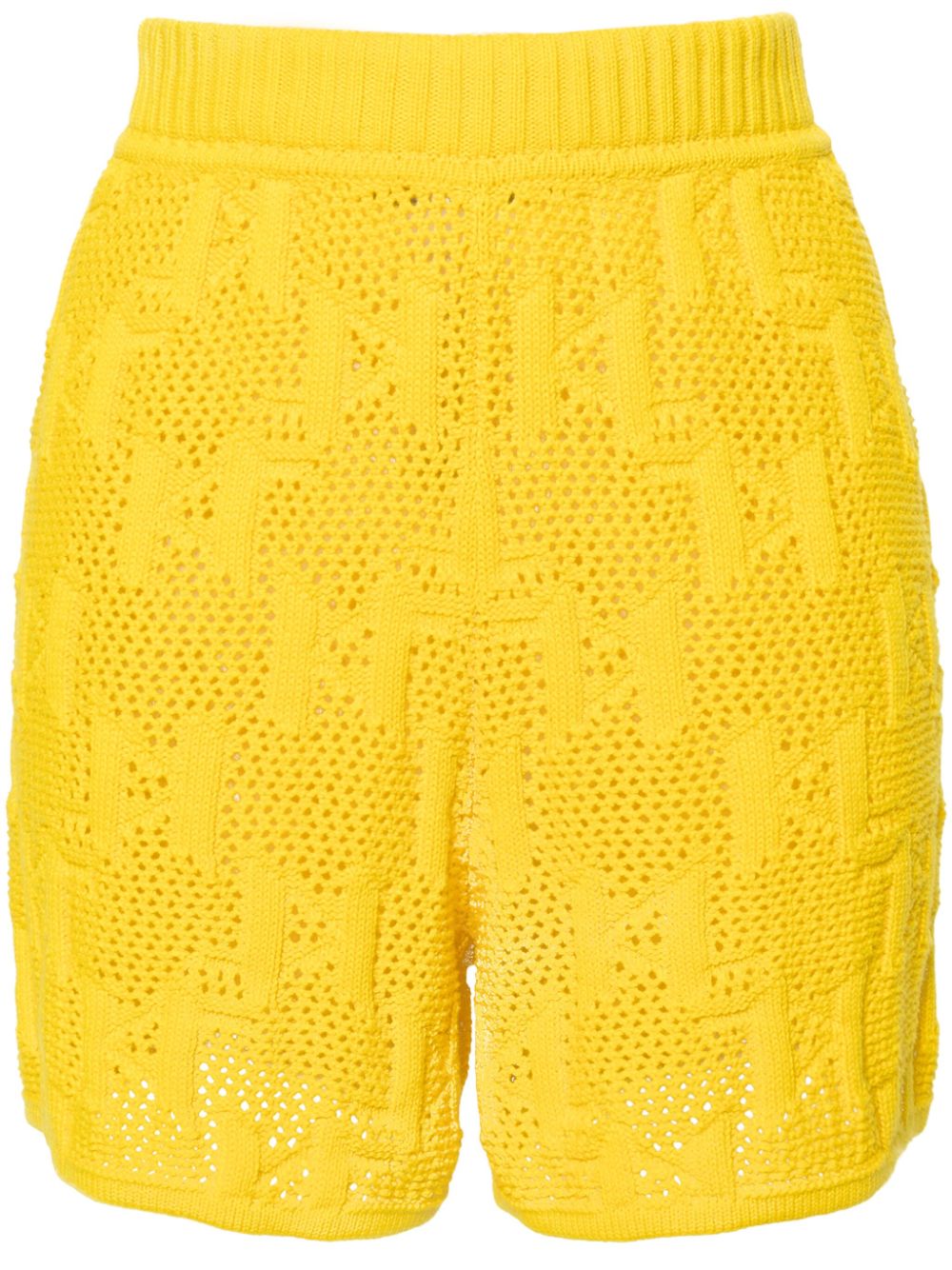 KARL LAGERFELD CROCHET COTTON MINI SHORTS