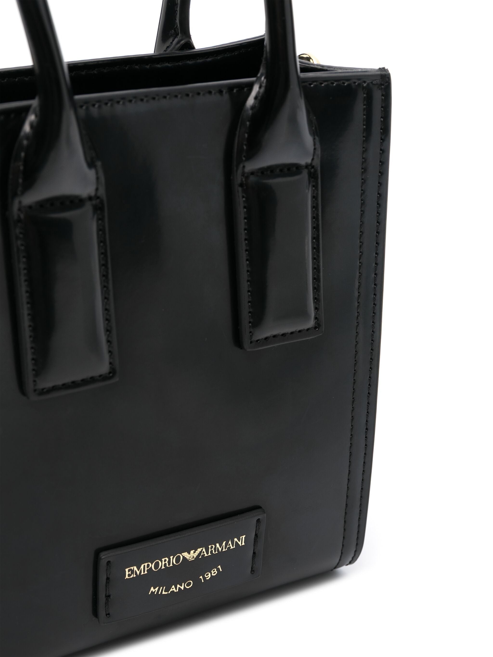 EMPORIO ARMANI BRUSHED-FINISH MINI BAG