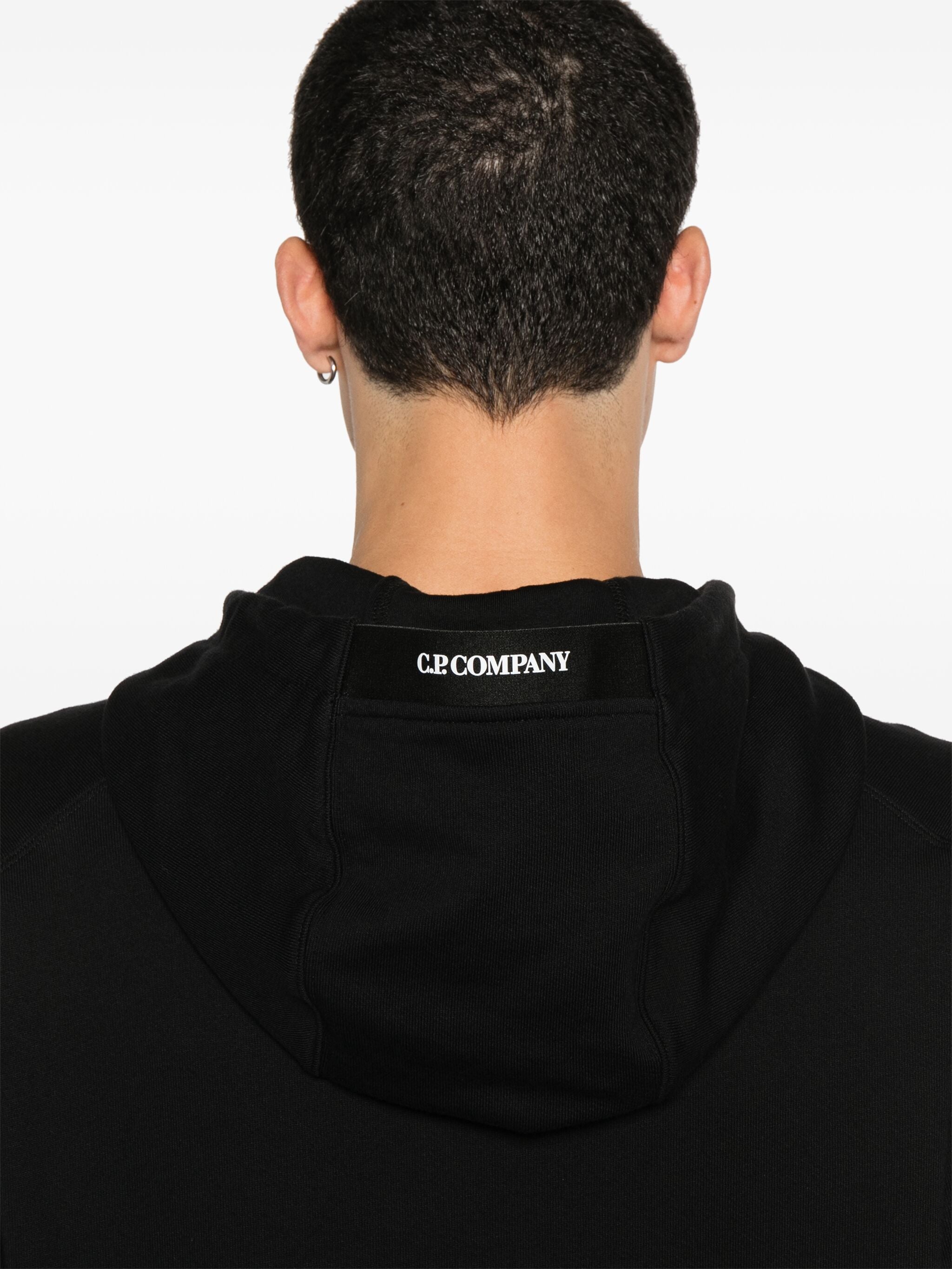 CP COMPANY LENS-DETAILED COTTON HOODIE