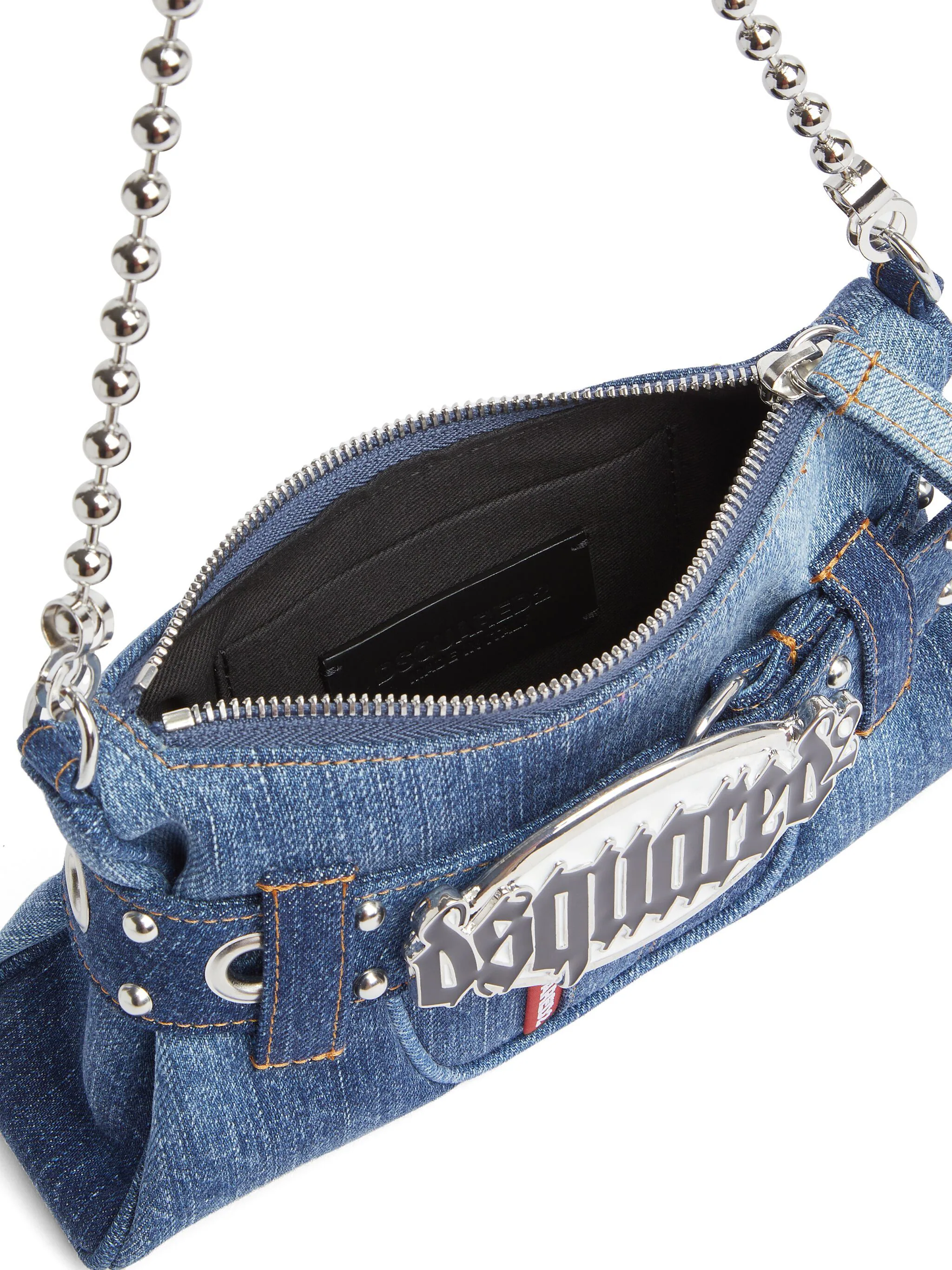 DSQUARED2 GOTHIC DENIM CLUTCH BAG