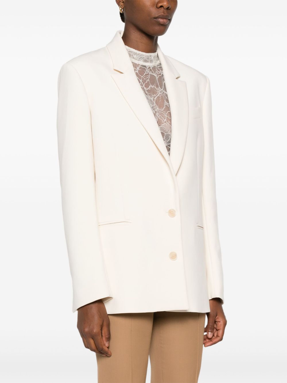 PATRIZIA PEPE BUTTONED TWILL BLAZER