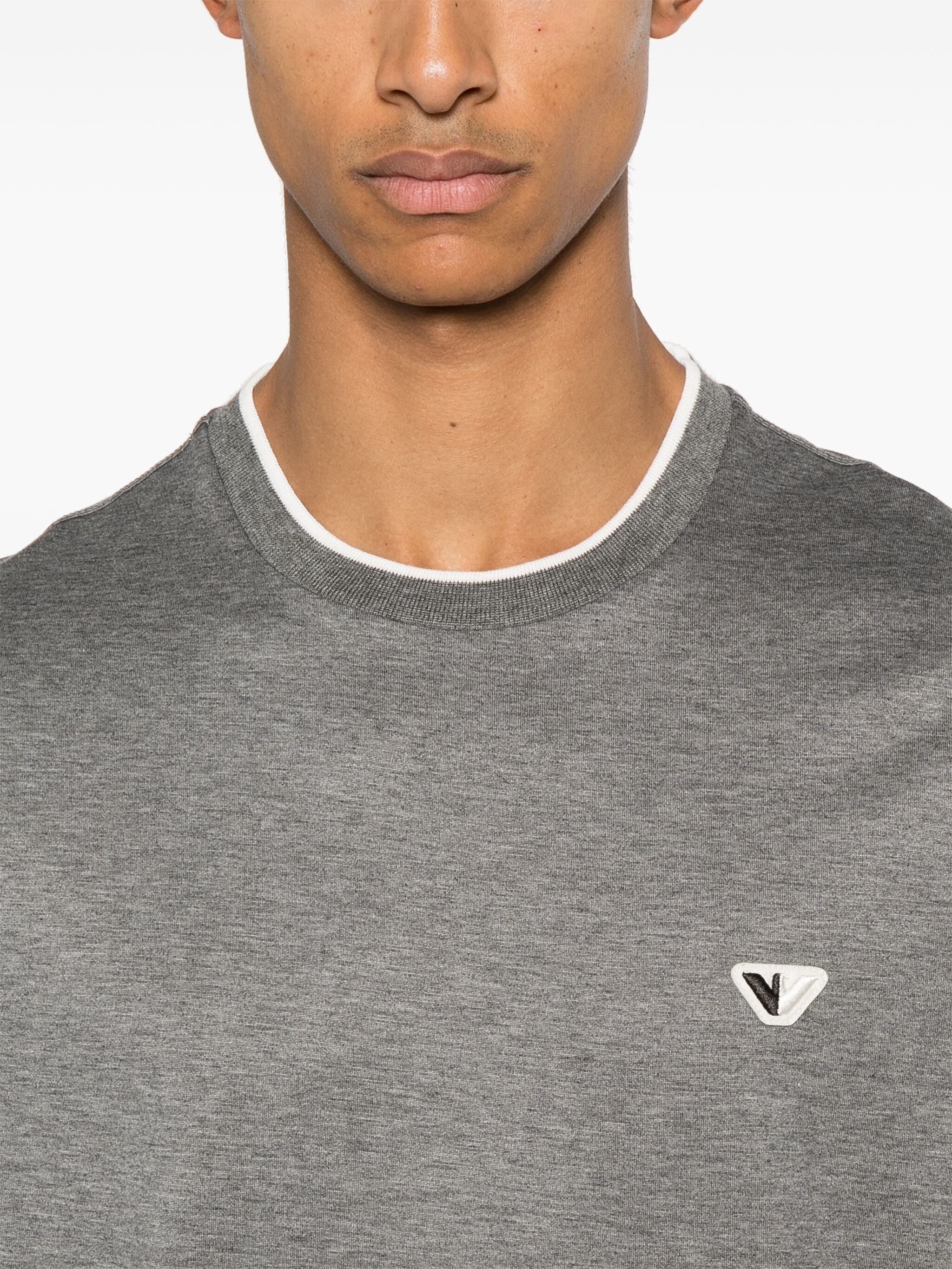 EMPORIO ARMANI LOGO-PATCH T-SHIRT