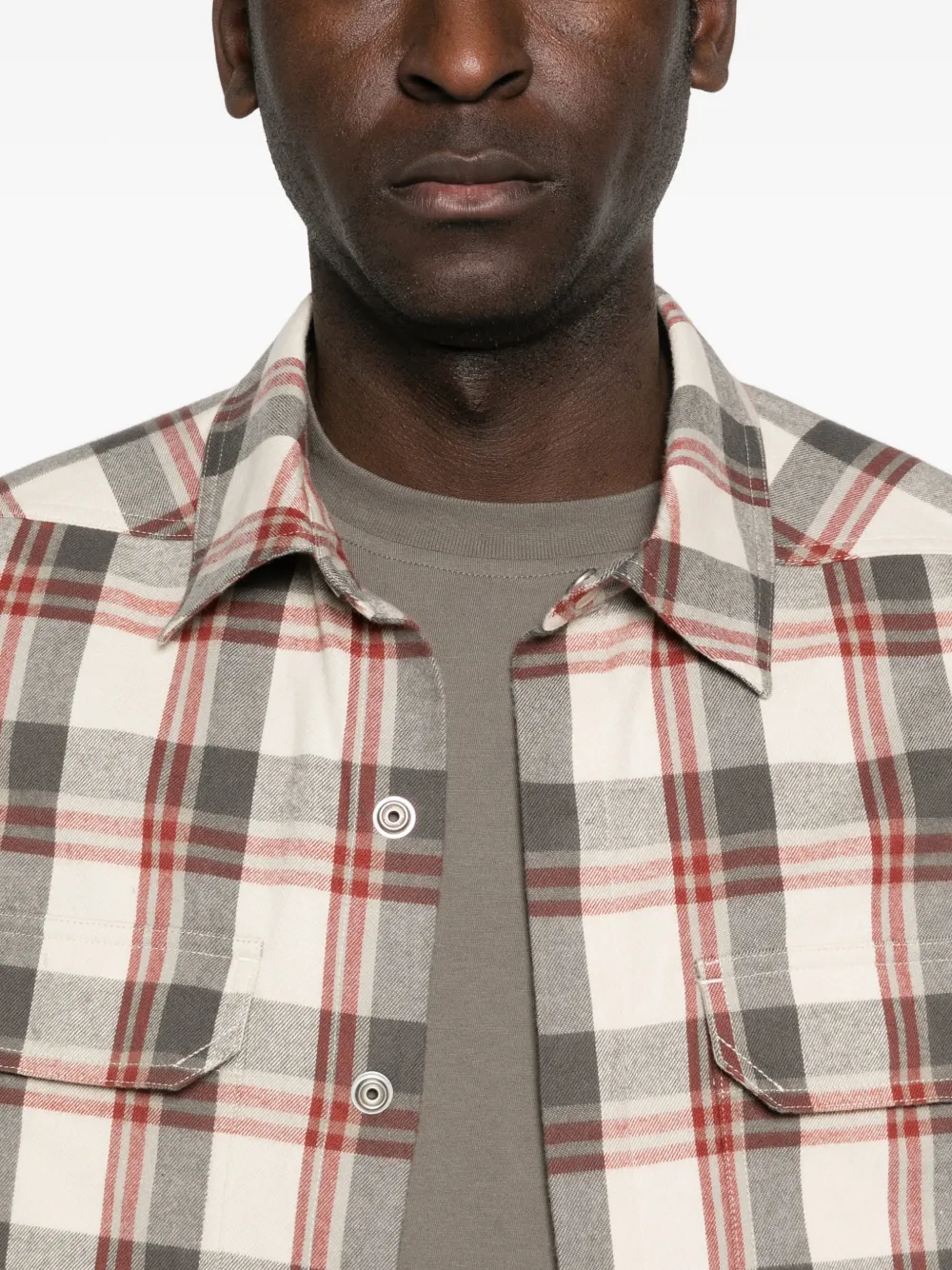 CAMISA RICK OWENS FLANELA