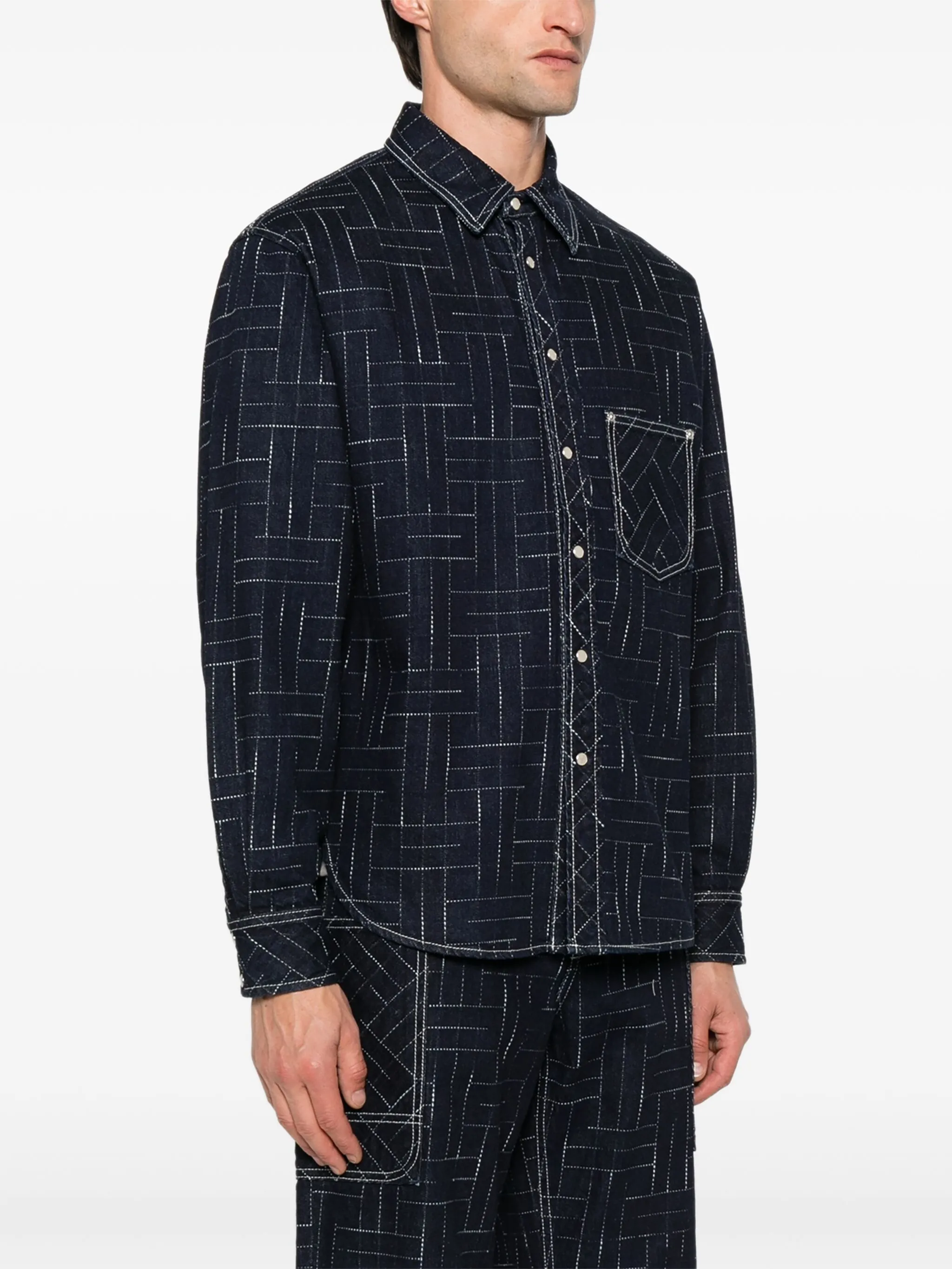 CAMISA KENZO GEOMETRIC