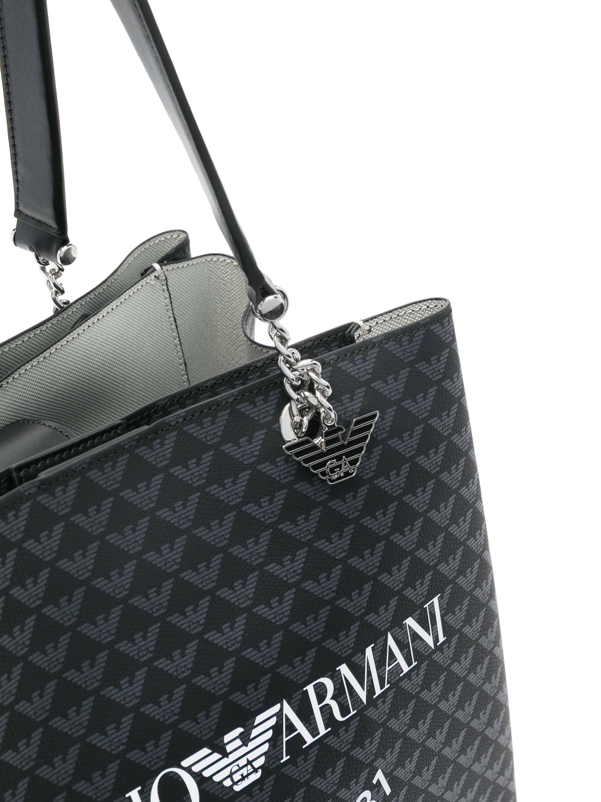 EMPORIO ARMANI LOGO-PRINT TOTE BAG