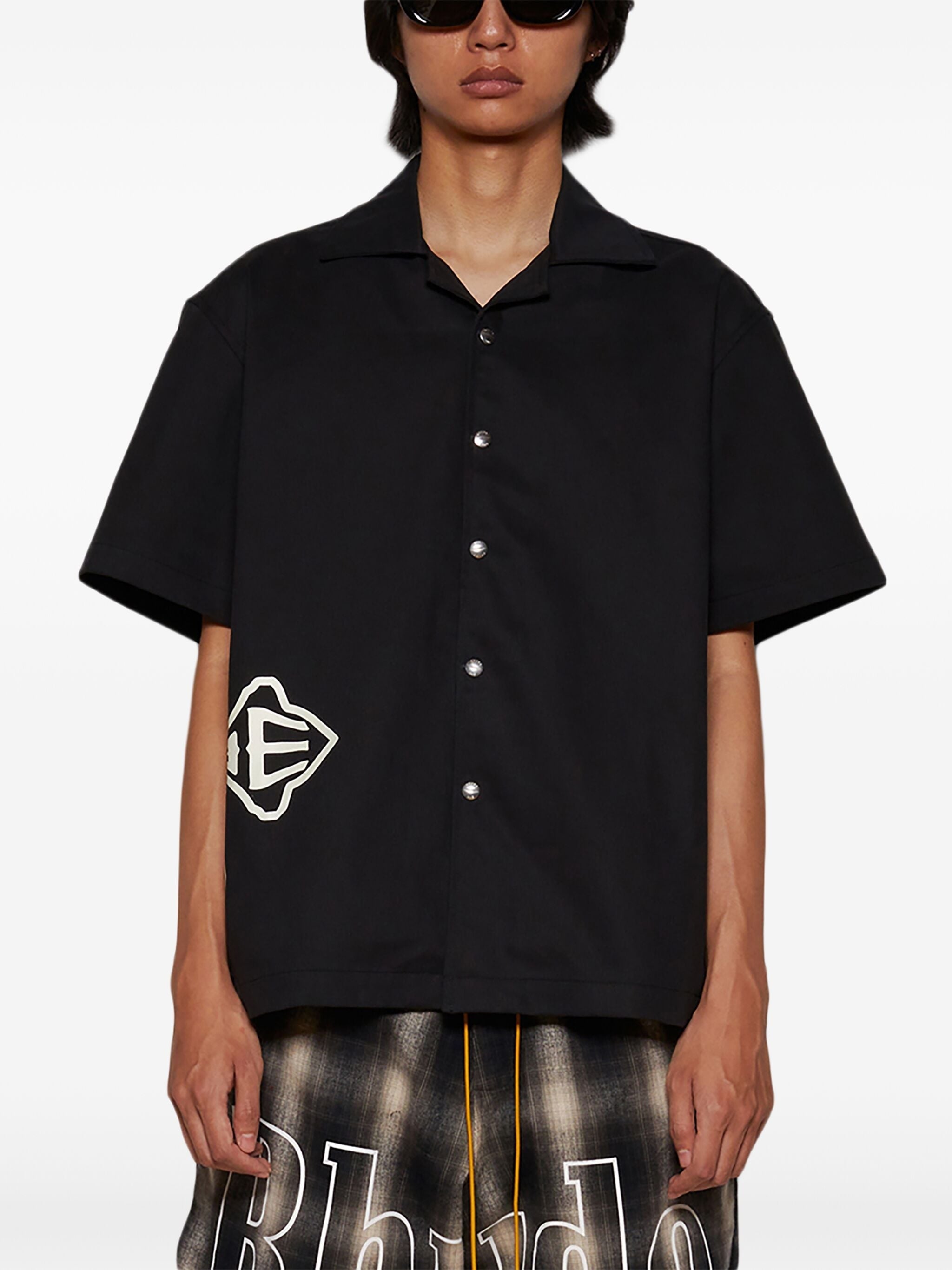 RHUDE CROSS LOGO SHIRT