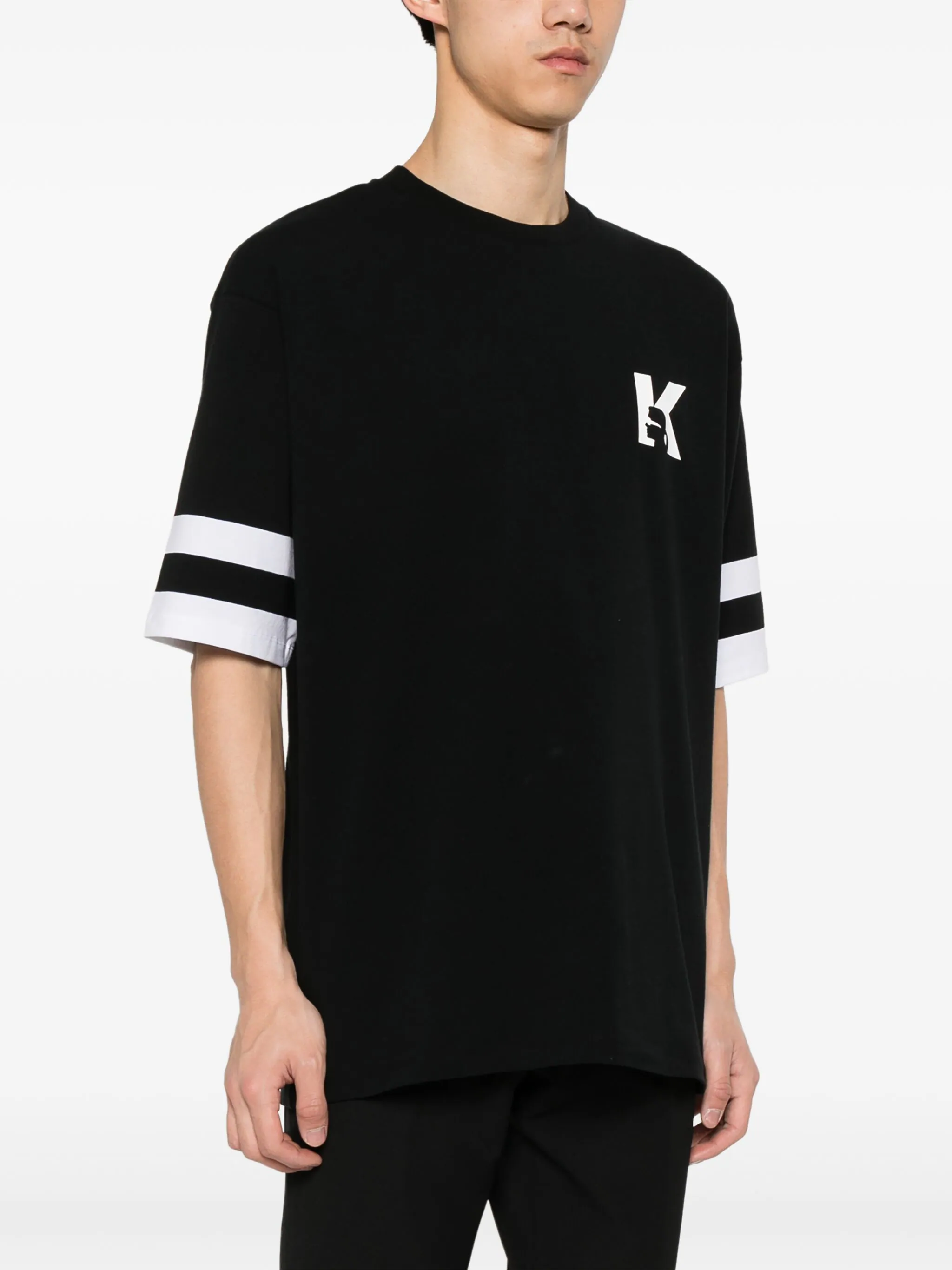 KARL LAGERFELD LOGO-PRINT T-SHIRT