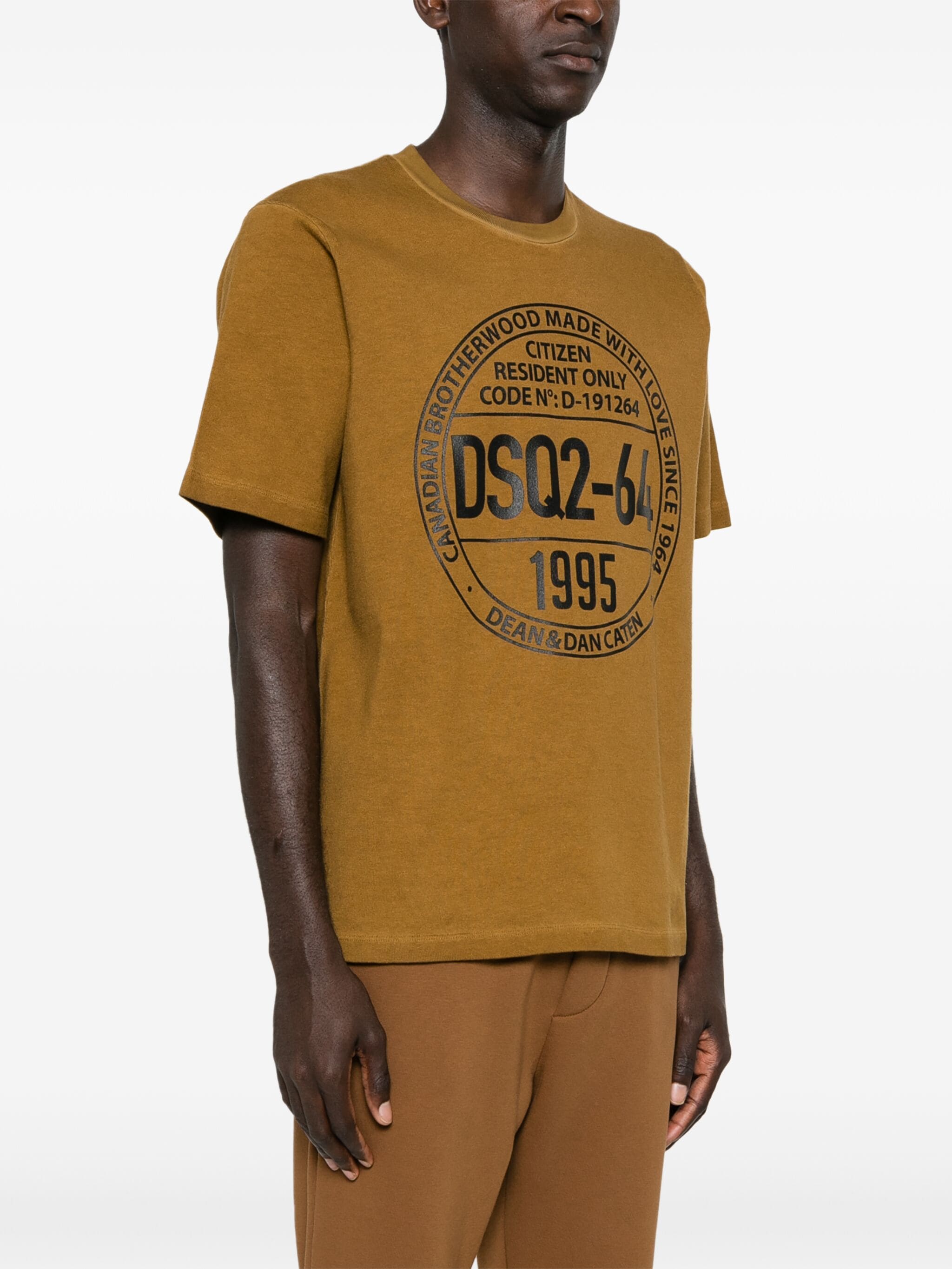 DSQUARED2 LOGO-PRINT COTTON T-SHIRT