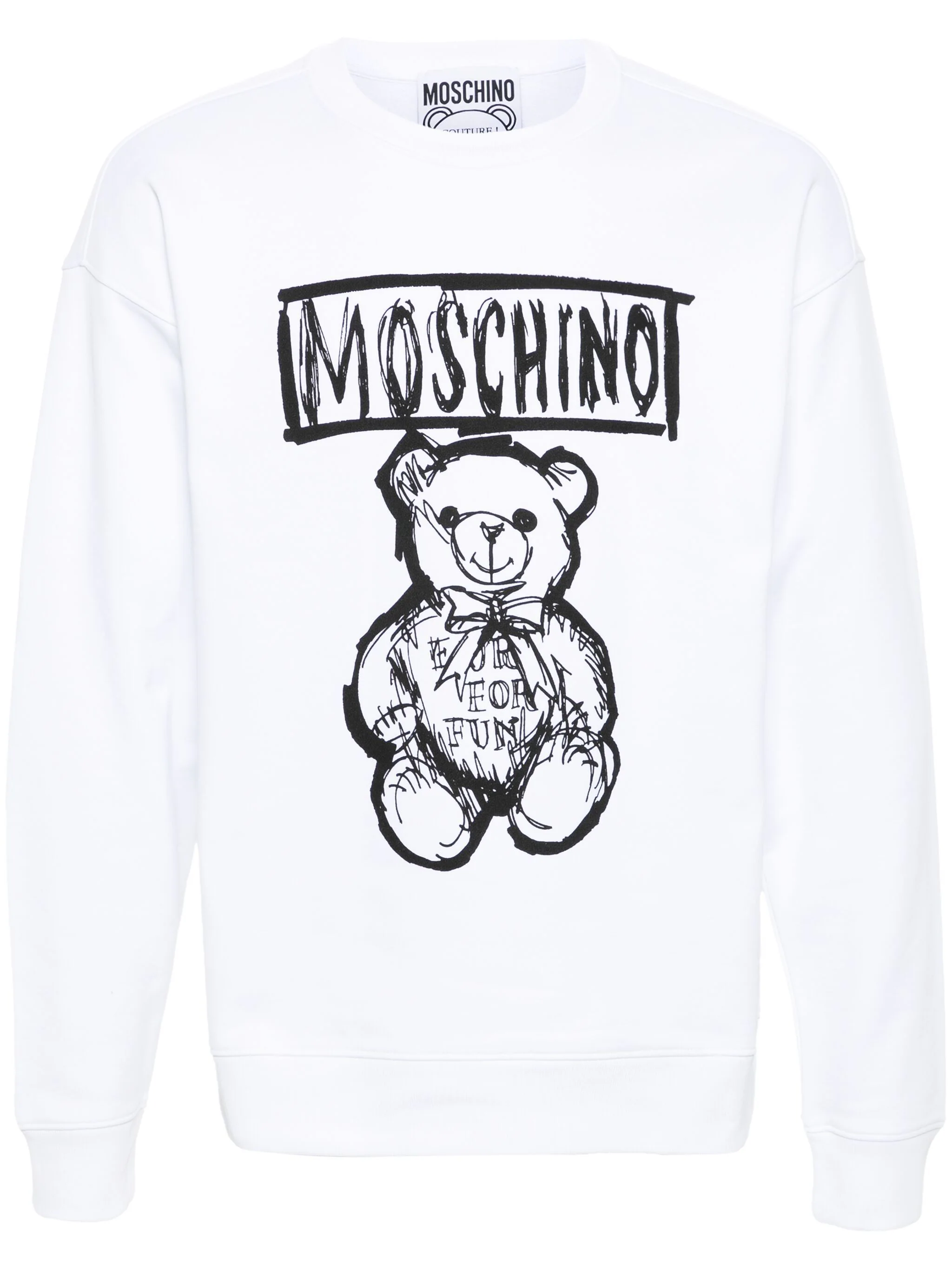 MOSCHINO TEDDY BEAR-PRINT COTTON SWEATSHIRT