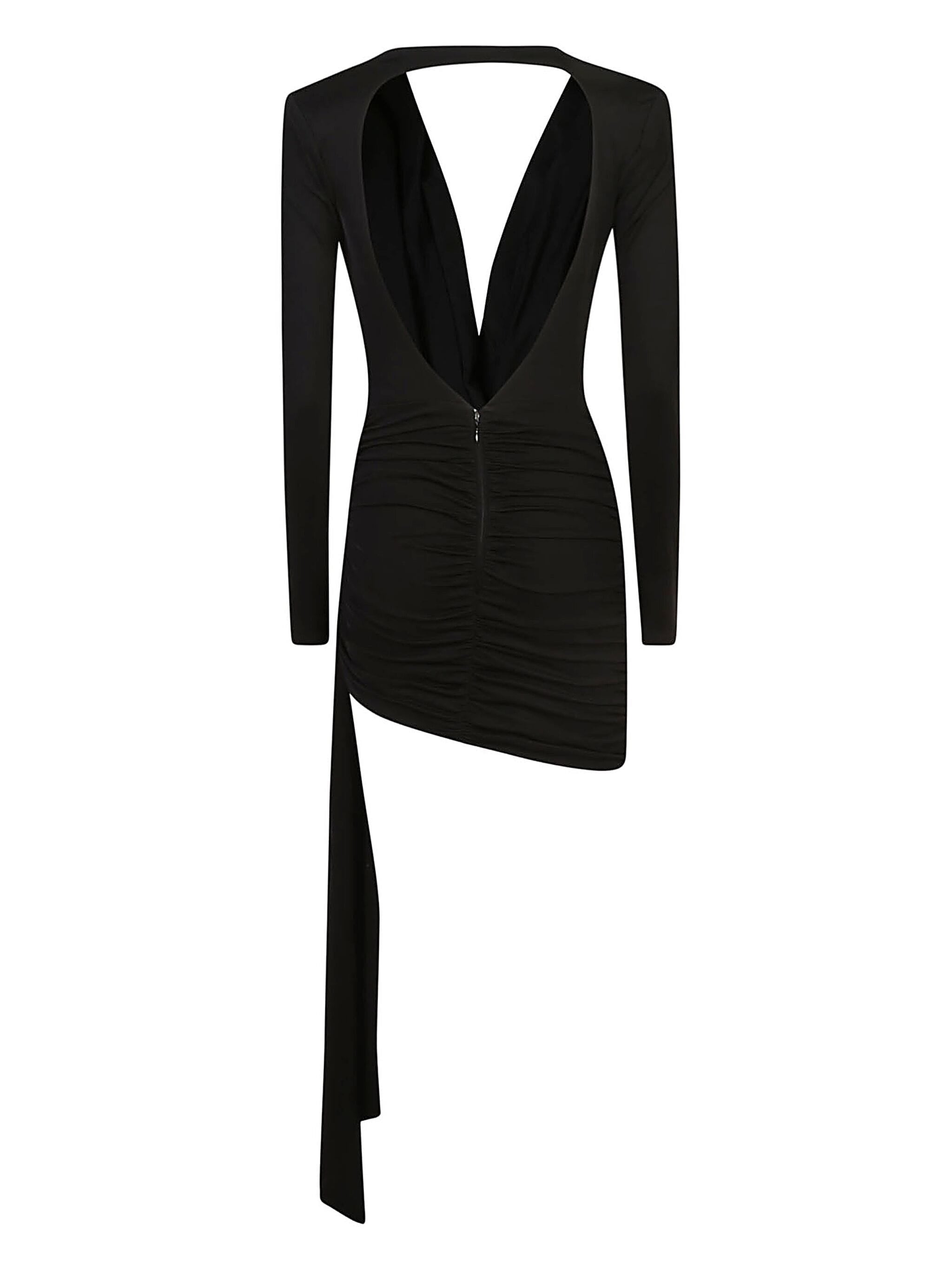 ELISABETTA FRANCHI DRAPED MINI DRESS