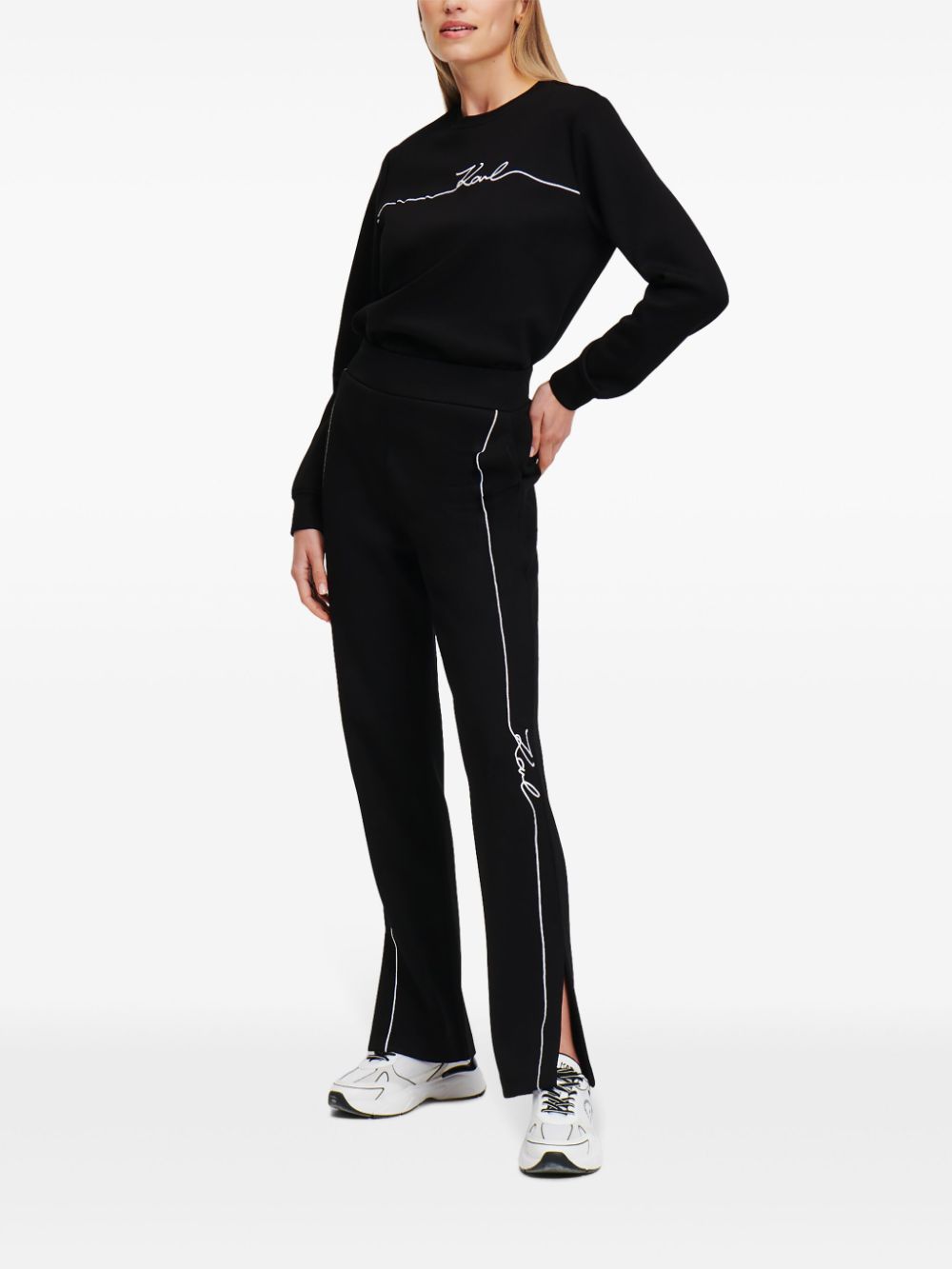 KARL LAGERFELD SIGNATURE TRACK PANTS