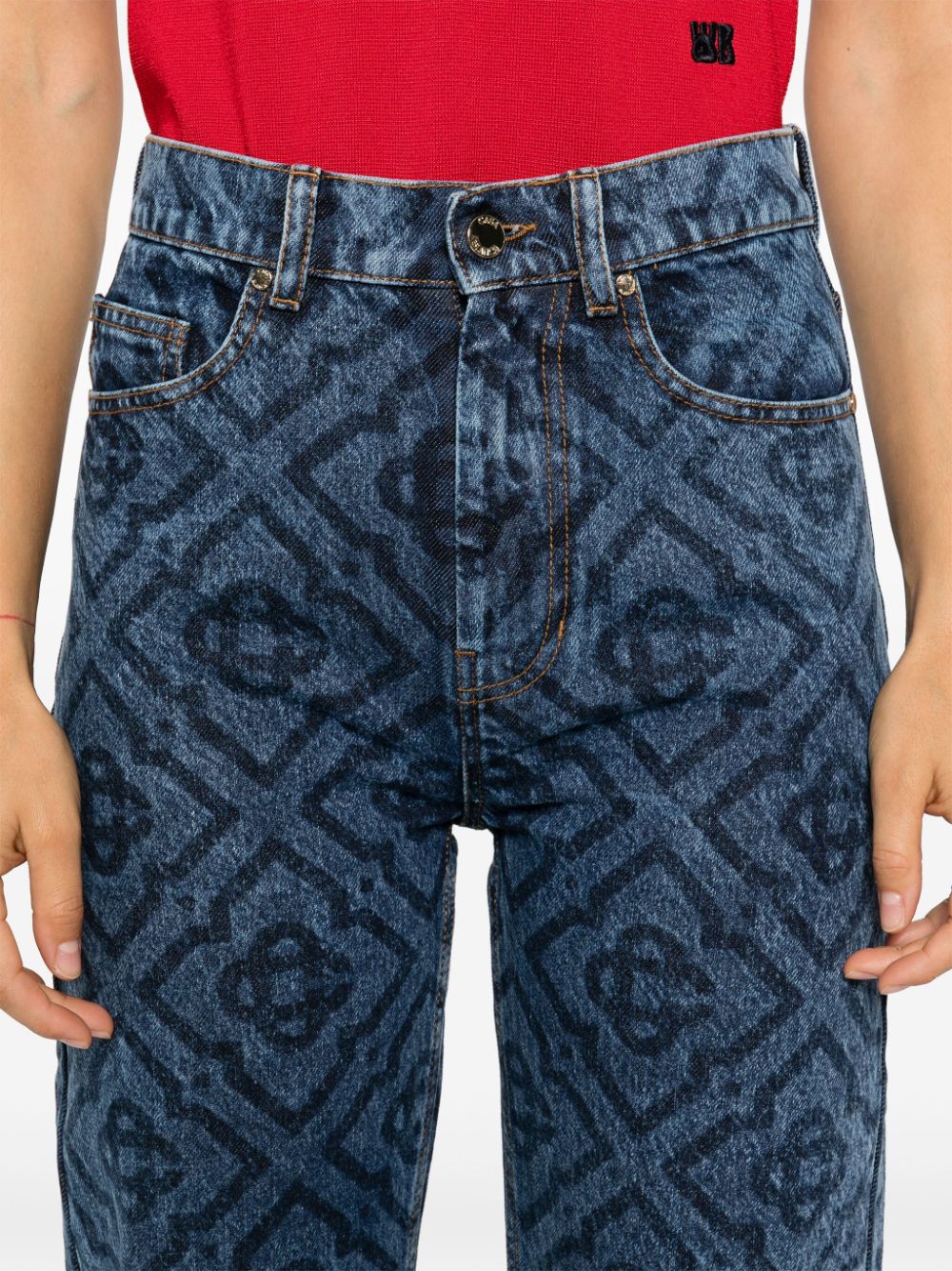 CASABLANCA MONOGRAMMED JEANS