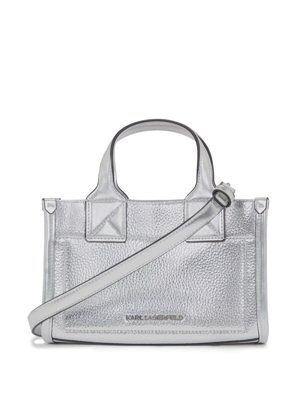 KARL LAGERFELD K/SKUARE GRAINY TOTE BAG