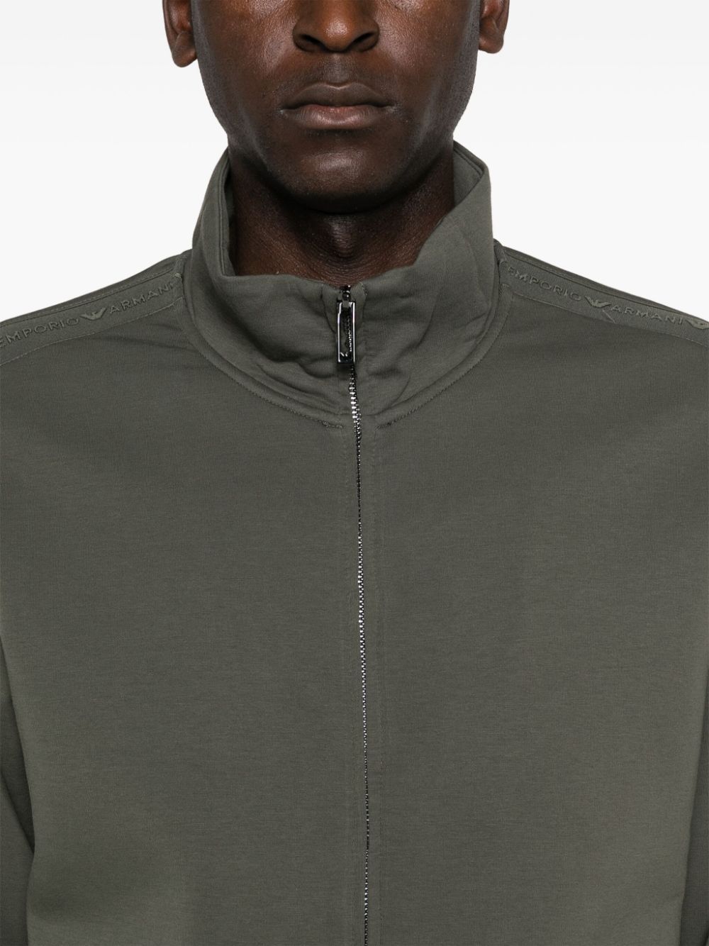 EMPORIO ARMANI LOGO-TRIM SWEATSHIRT