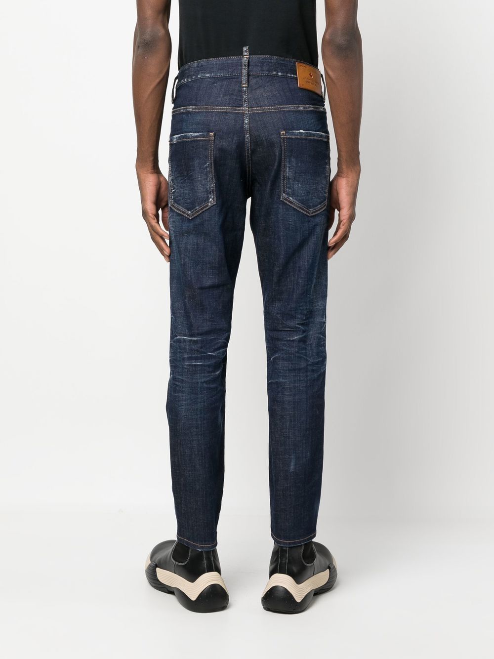 DSQUARED2 BLEACH-EFFECT SKINNY JEANS