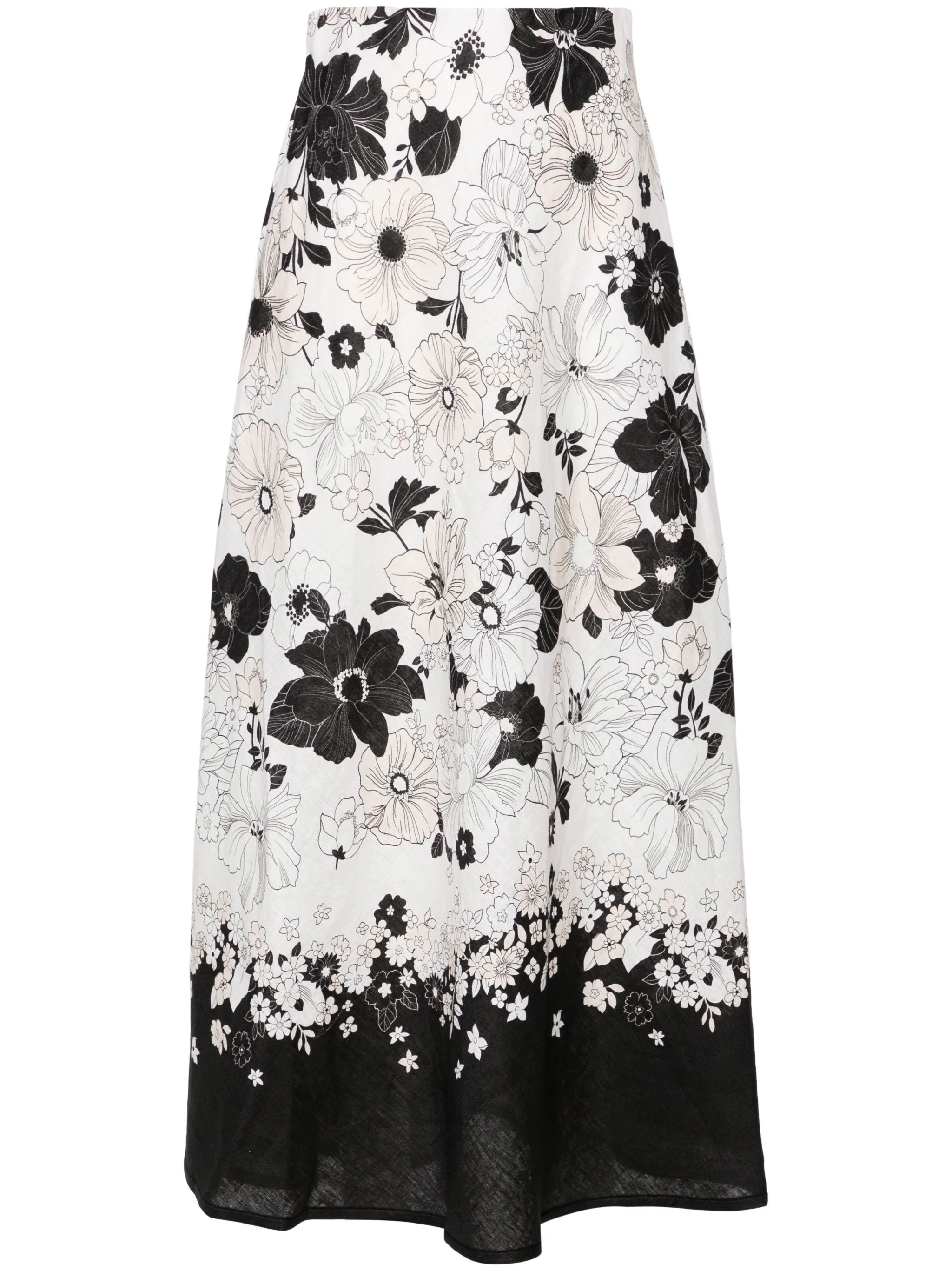 ZIMMERMANN POP FLORAL-PRINT MIDI SKIRT