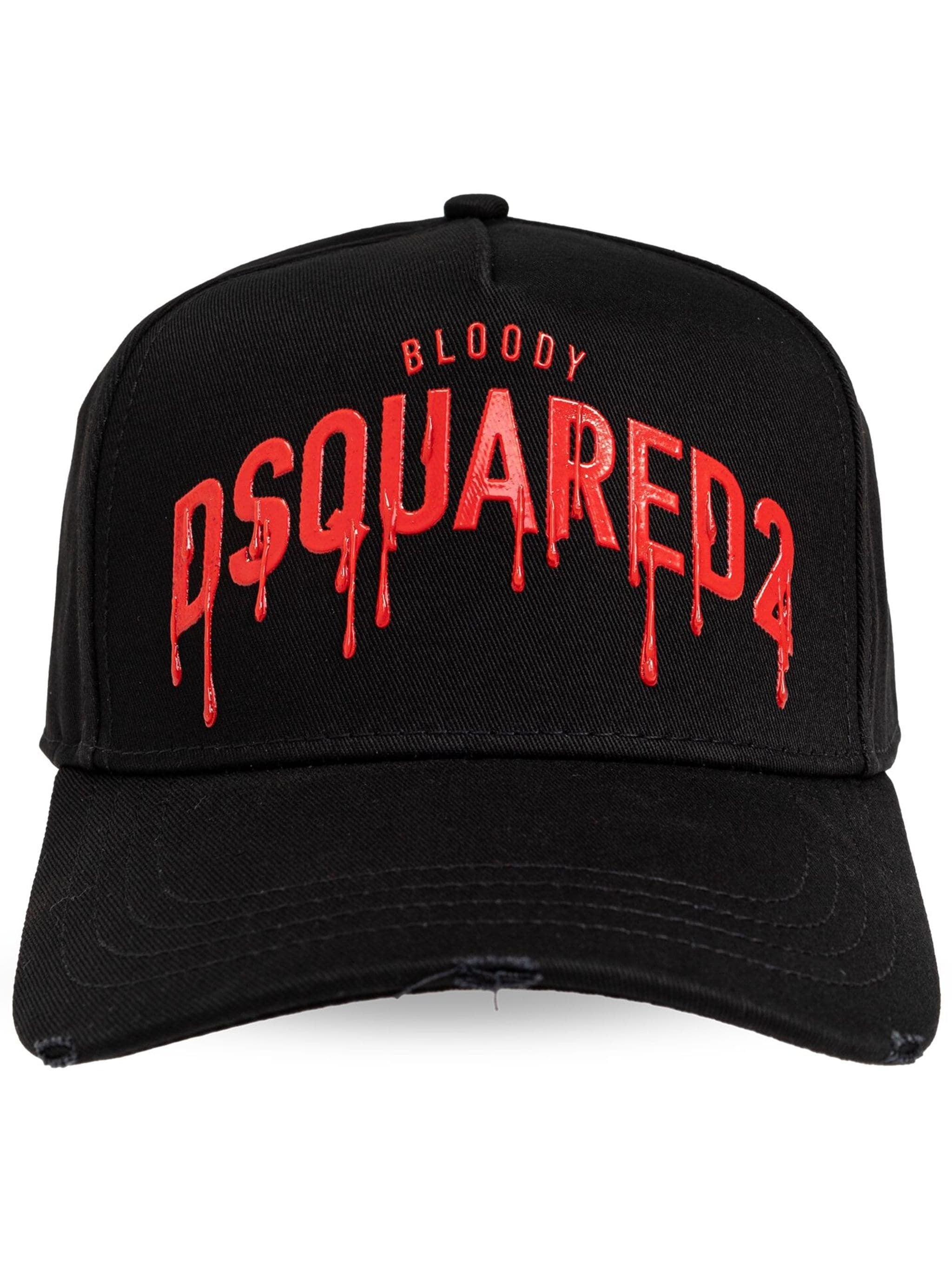 DSQUARED2 LOGO-EMBOSSED BASEBALL CAP