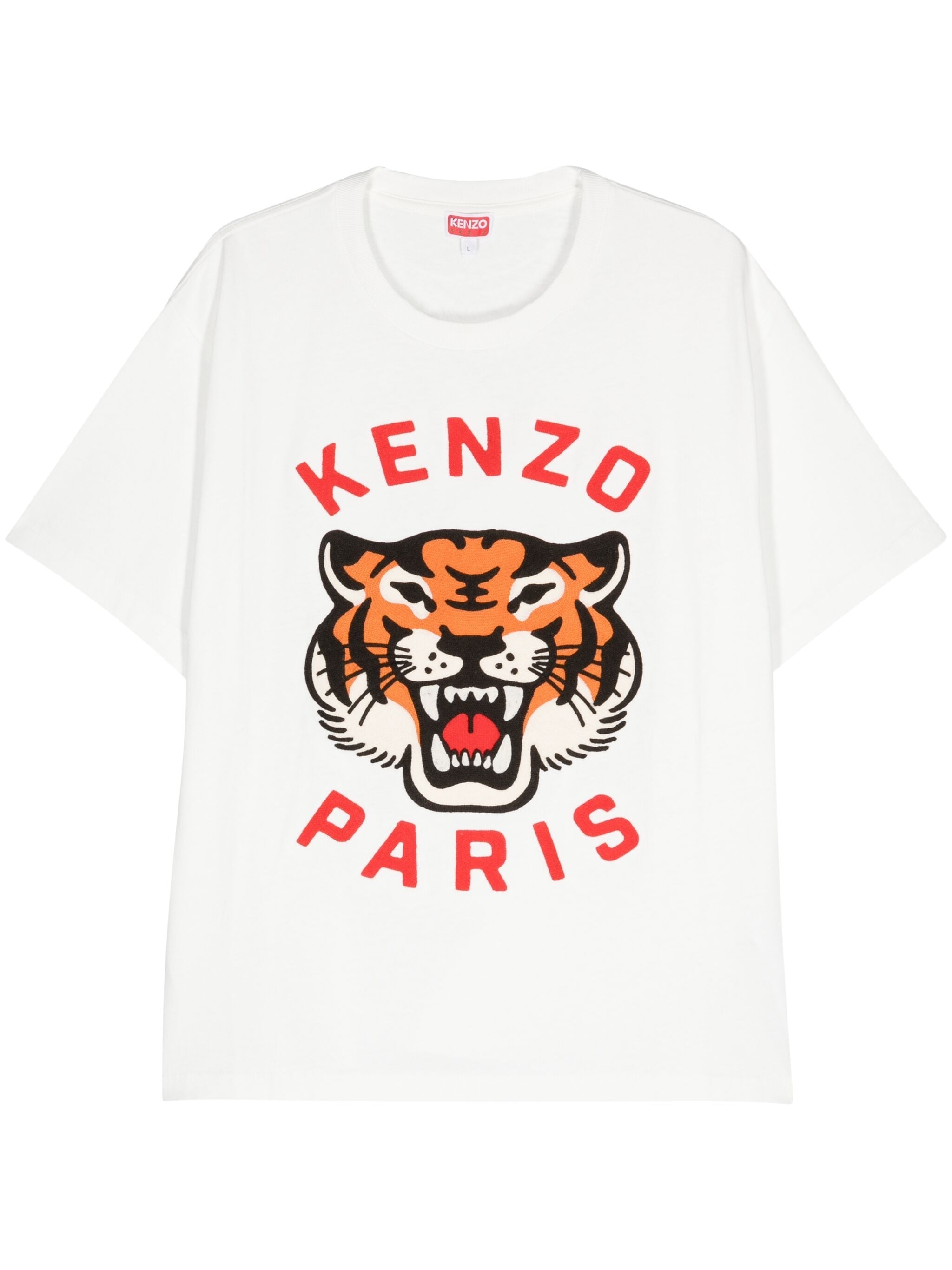 KENZO LUCKY TIGER COTTON T-SHIRT