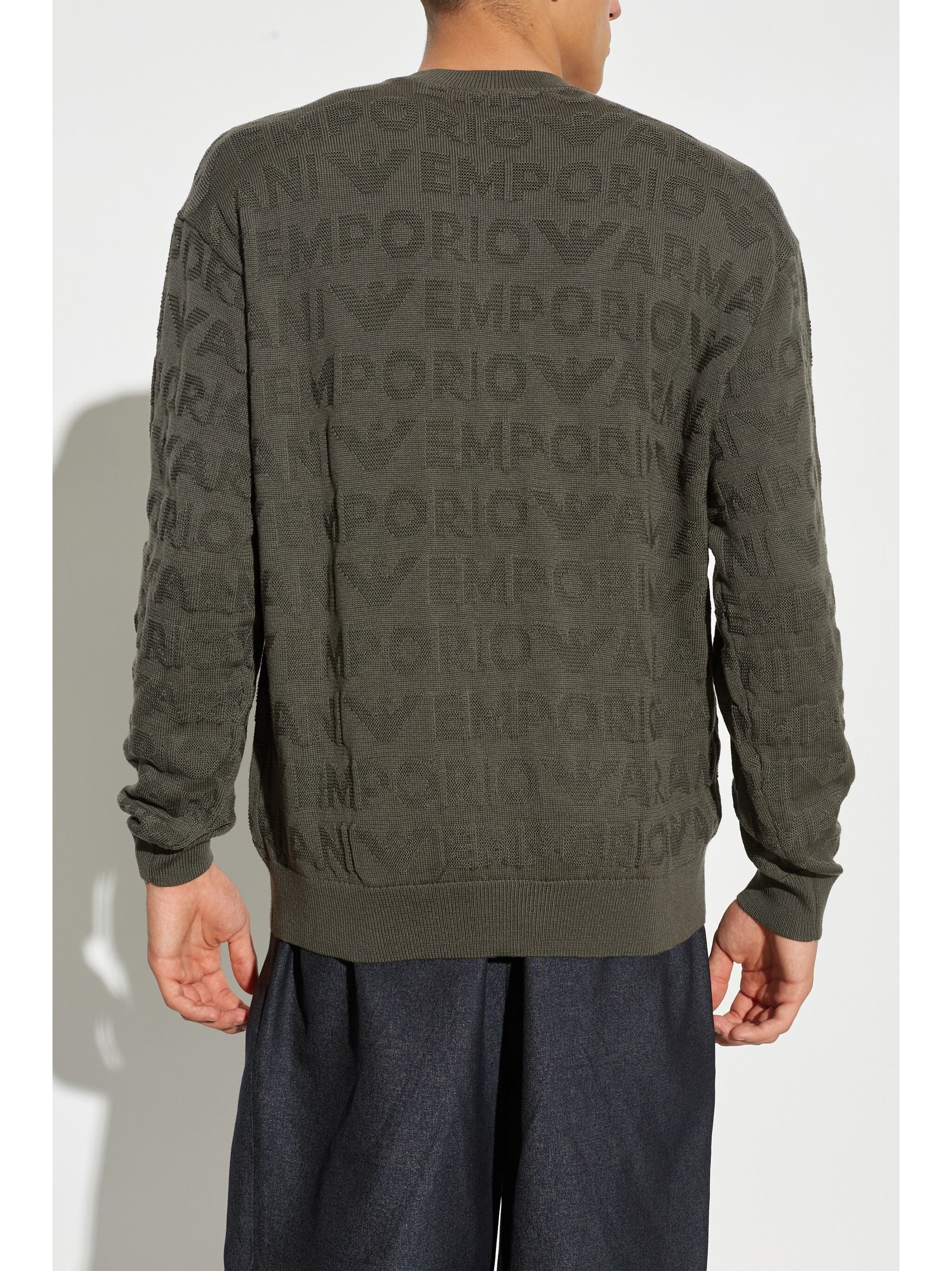 EMPORIO ARMANI LOGO-PRINT HOODIE