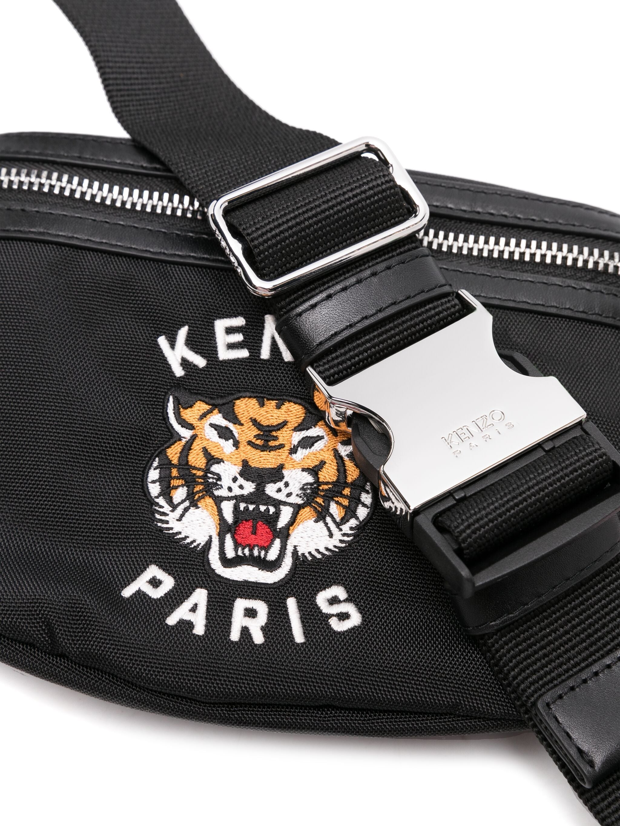 KENZO VARSITY LOGO-EMBROIDERED BELT BAG