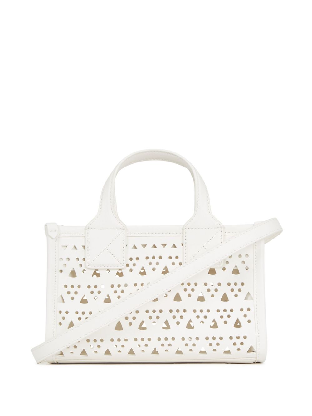 KARL LAGERFELD SMALL K/SKUARE PERFORATED TOTE BAG