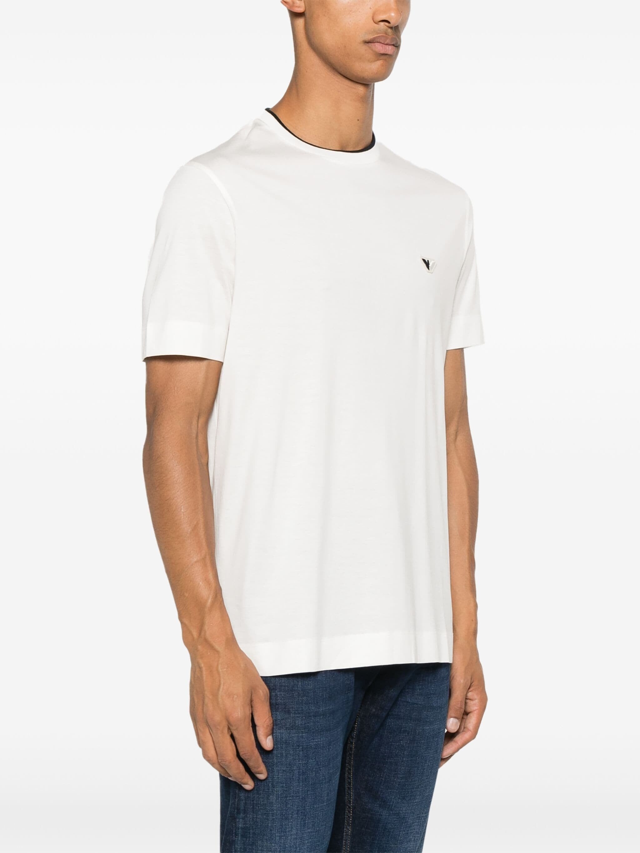 EMPORIO ARMANI LOGO-PATCH T-SHIRT