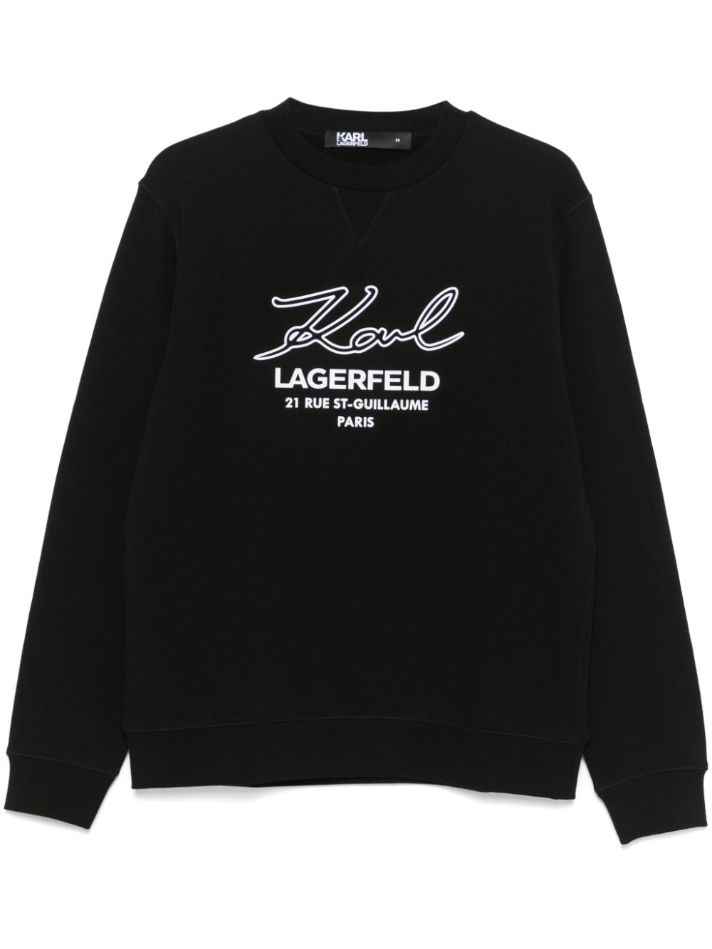 KARL LAGERFELD LOGO-RAISED SWEATSHIRT