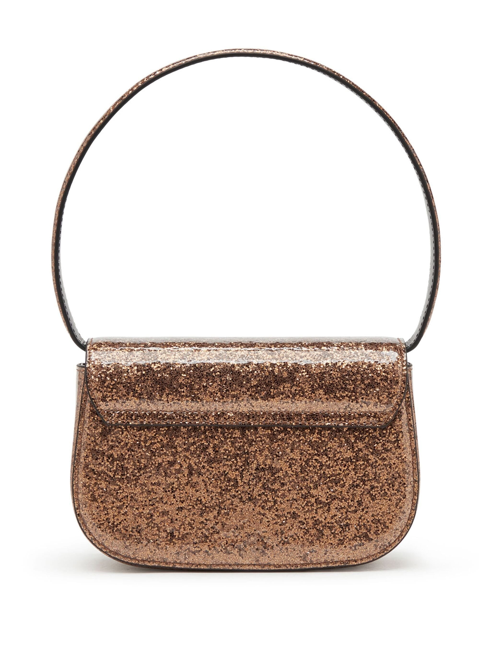 DIESEL 1DR GLITTER-EMBELLISHMENT SHOULDER BAG