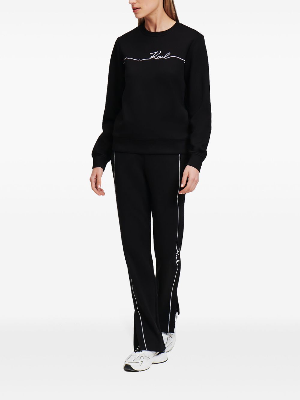 KARL LAGERFELD SIGNATURE TRACK PANTS