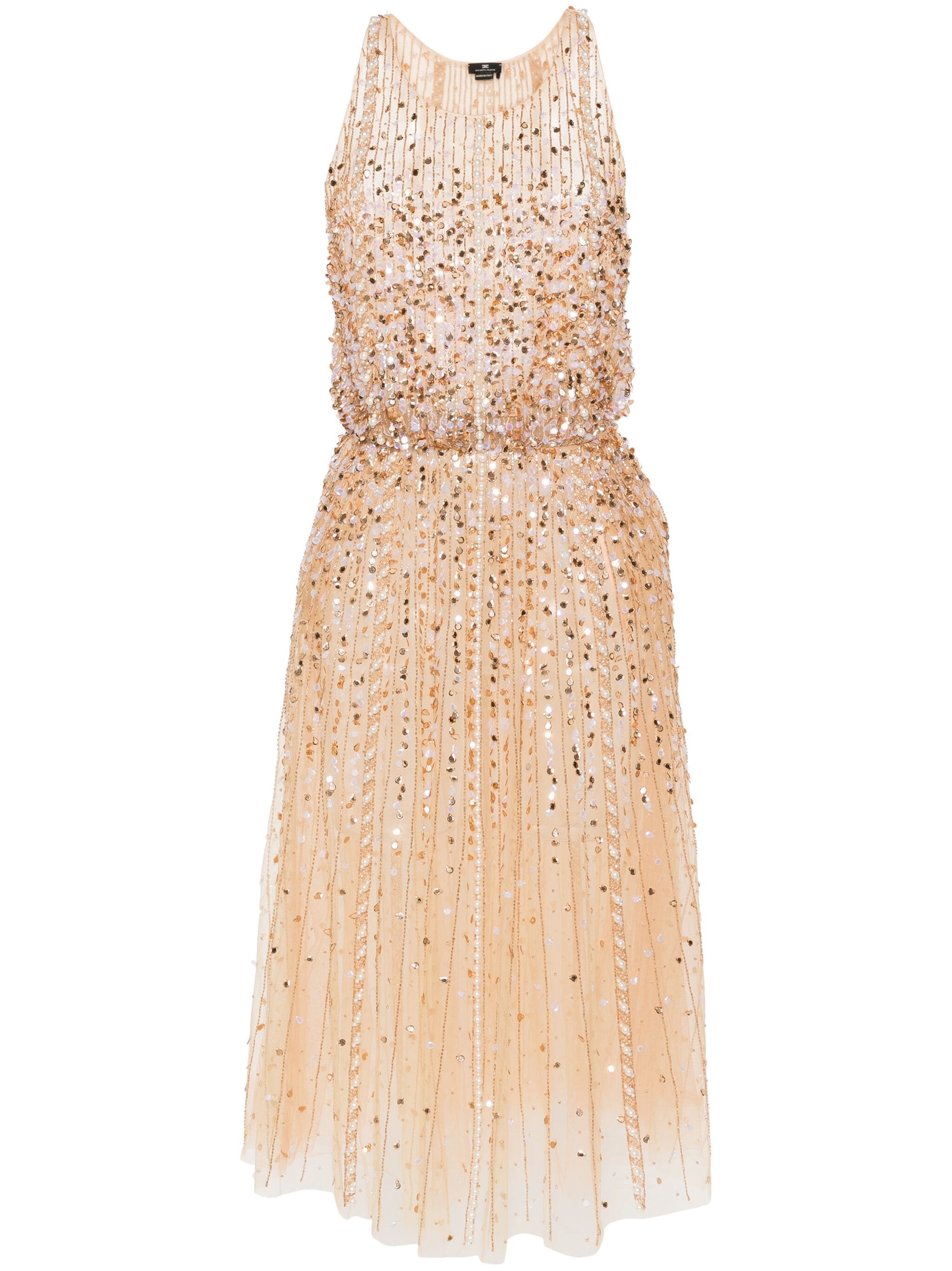 ELISABETTA FRANCHI SEQUIN MIDI DRESS