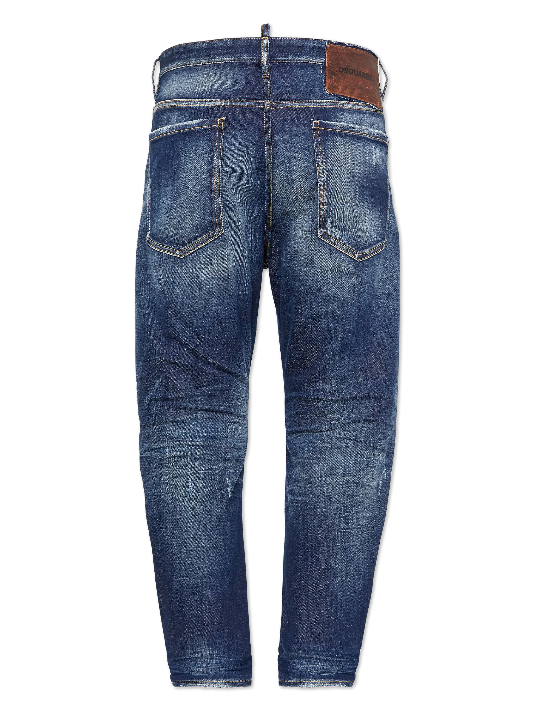 DSQUARED2 MID-RISE STRAIGHT-LEG JEANS