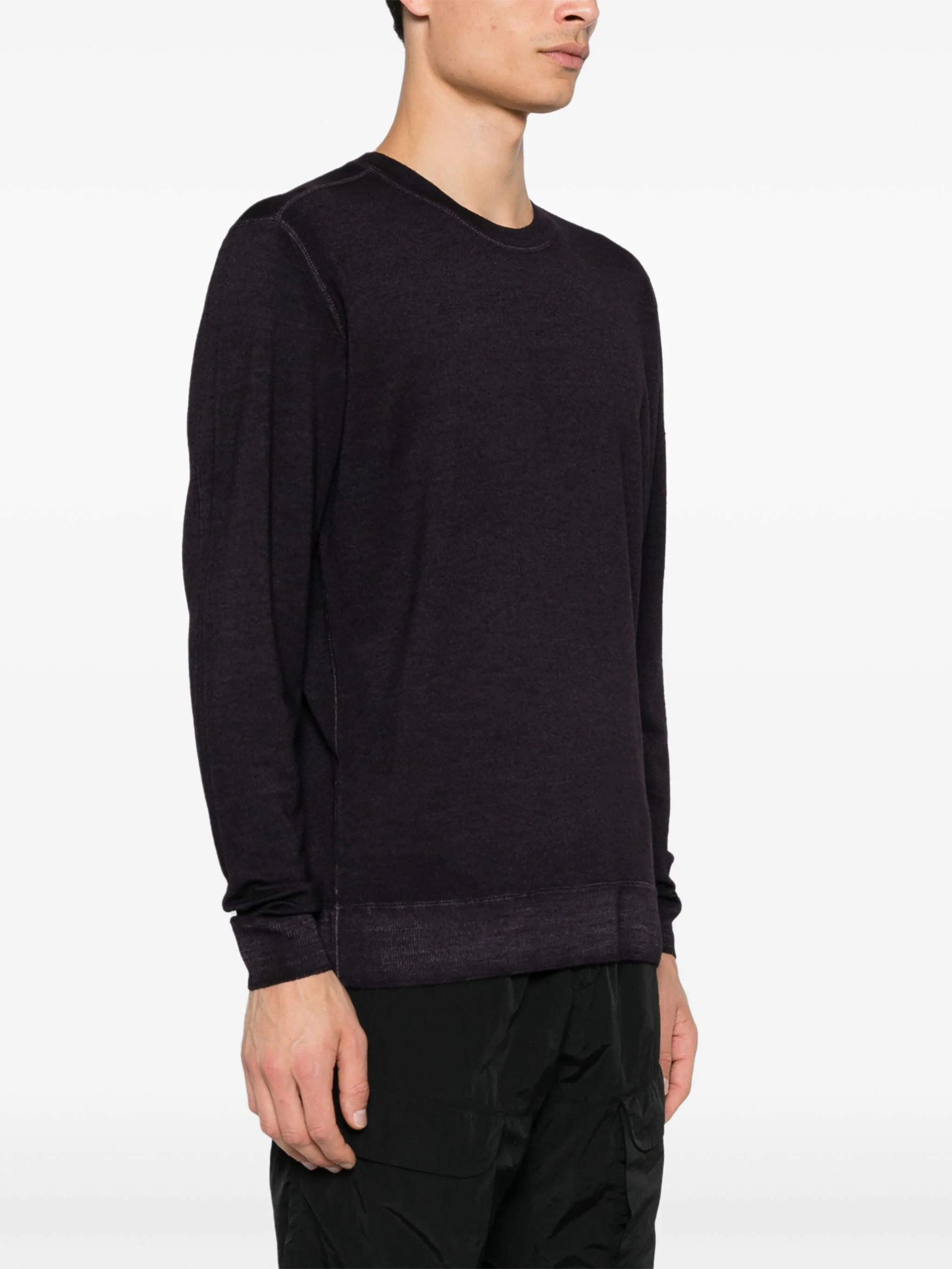 CP COMPANY LENS-EMBELLISHED SWEATER