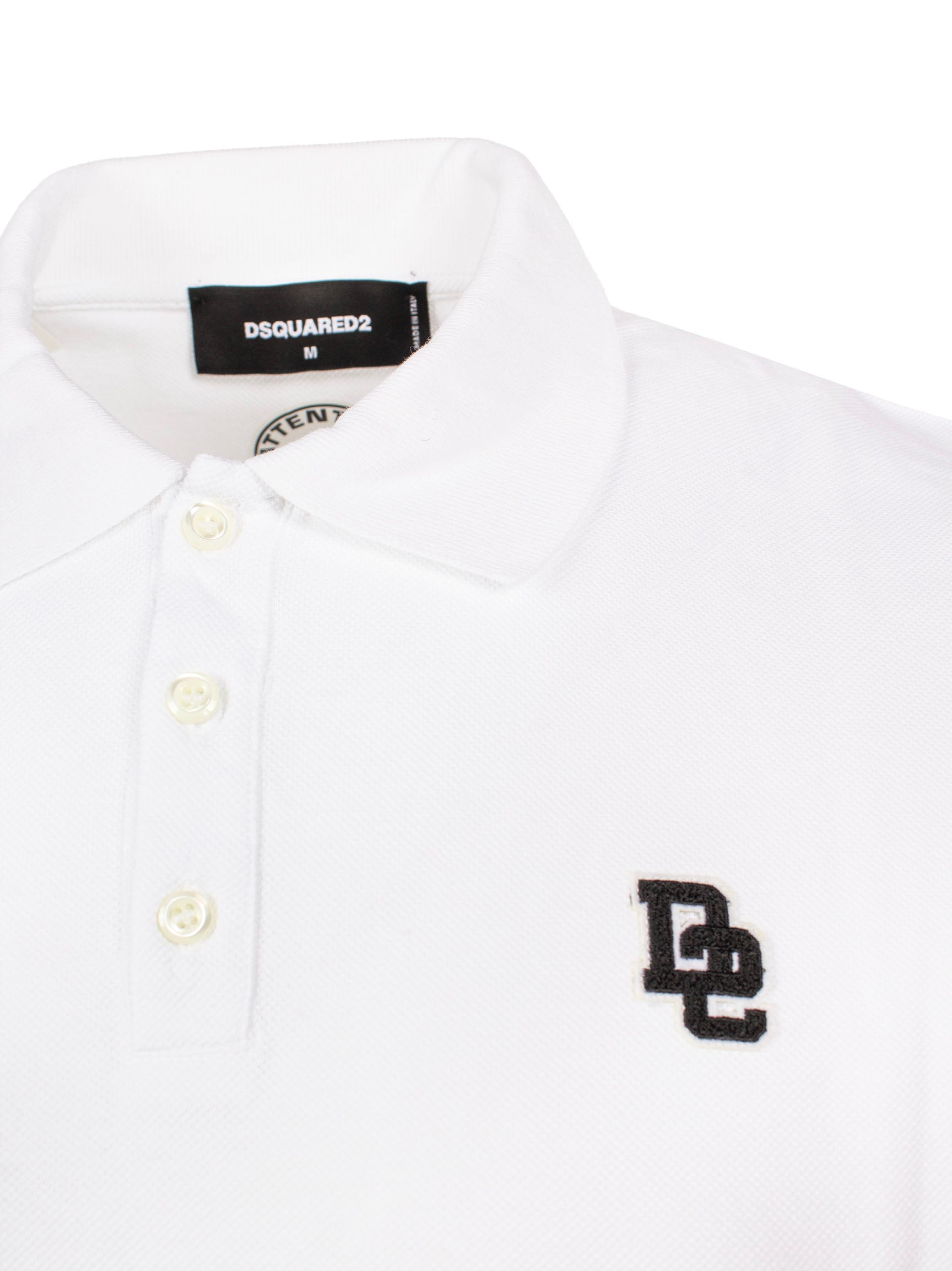 DSQUARED2 LOGO-EMBROIDERED POLO SHIRT