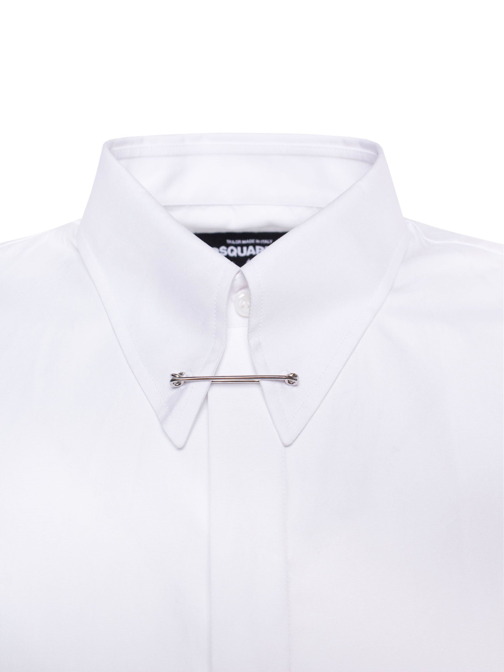 DSQUARED2 LOGO-DETAIL BUTTON-UP SHIRT