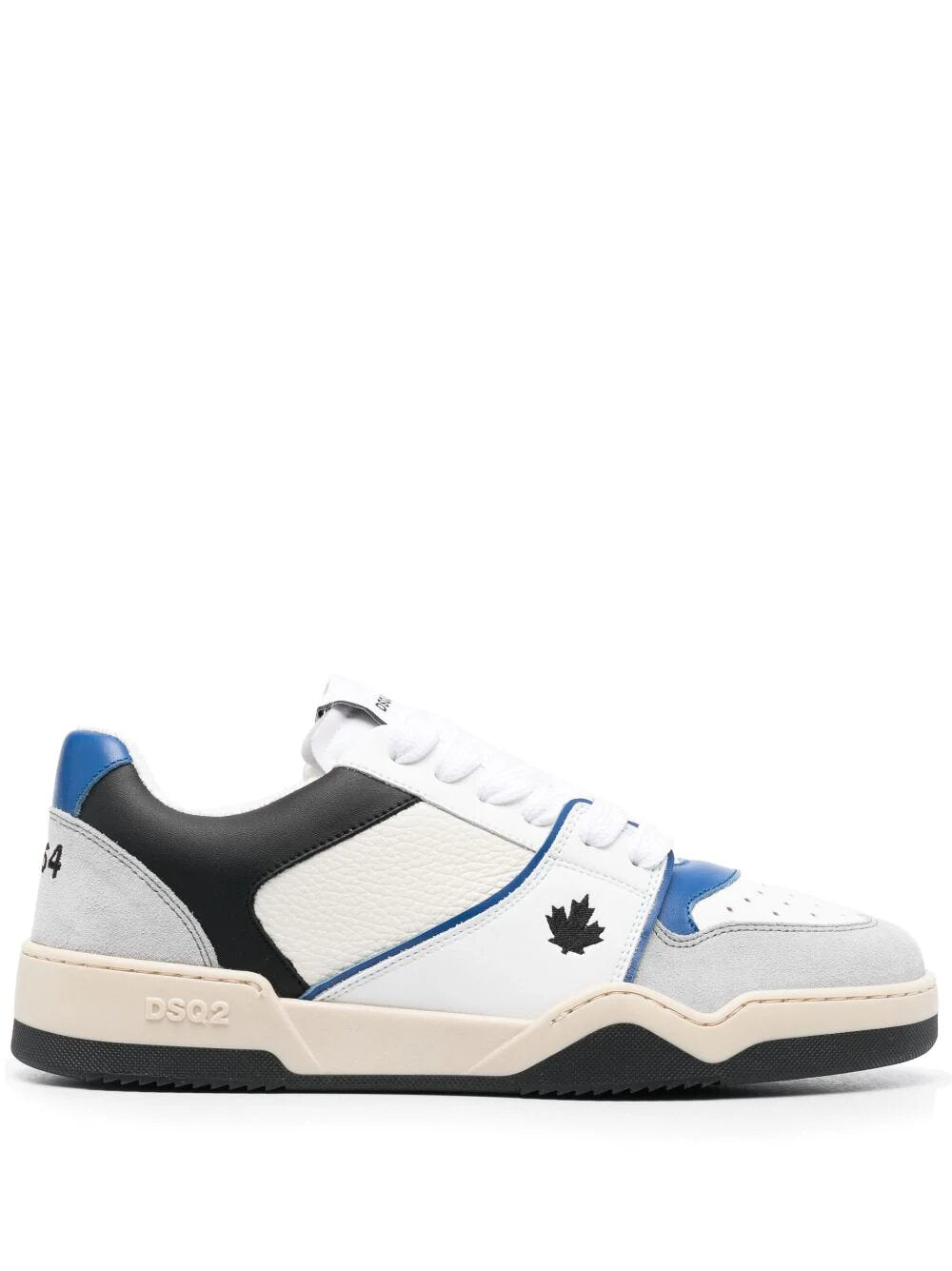 DSQUARED2 SPIDER LEATHER LOW-TOP SNEAKERS