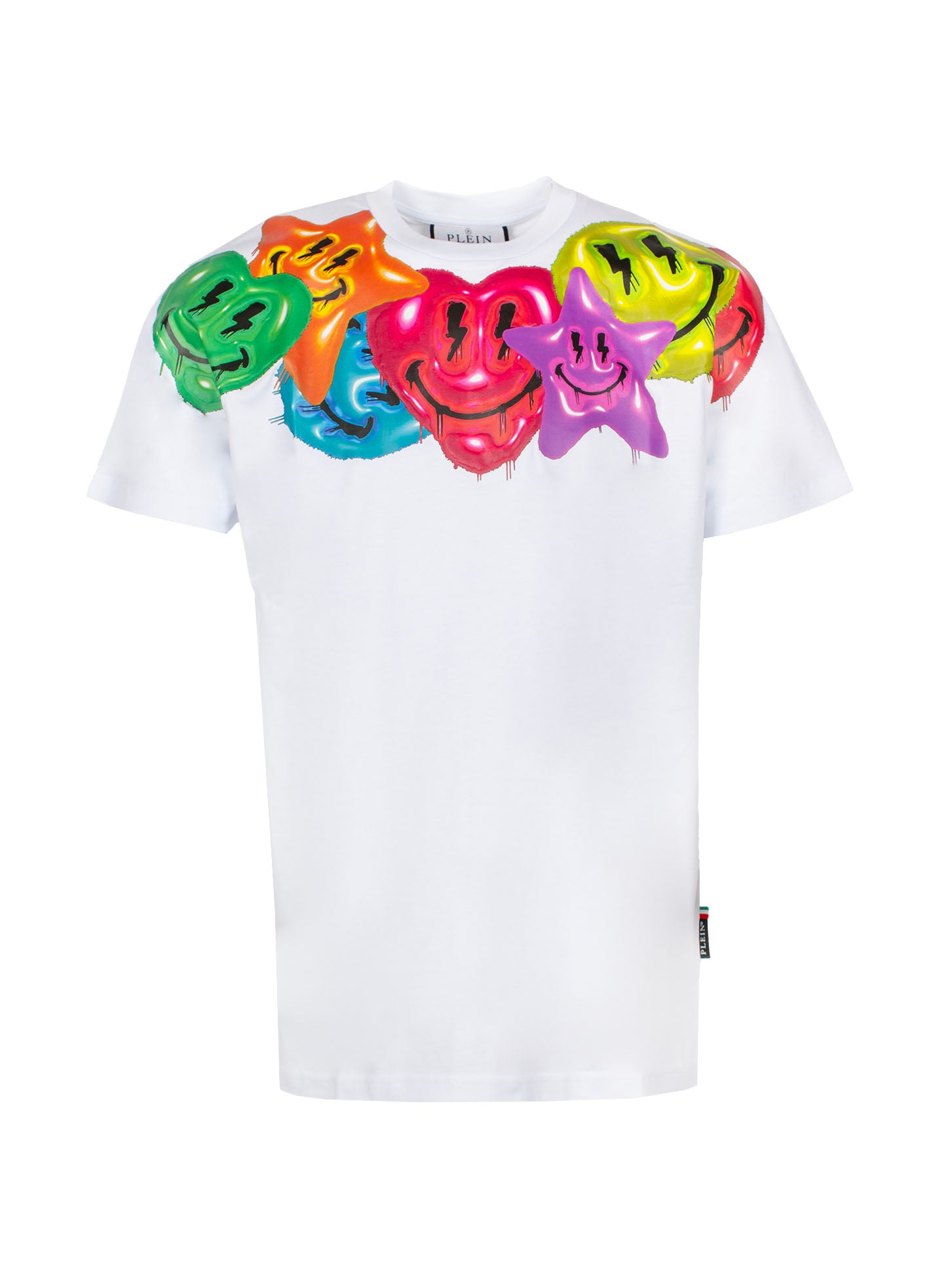 PHILIPP PLEIN SS SMILE COTTON T-SHIRT