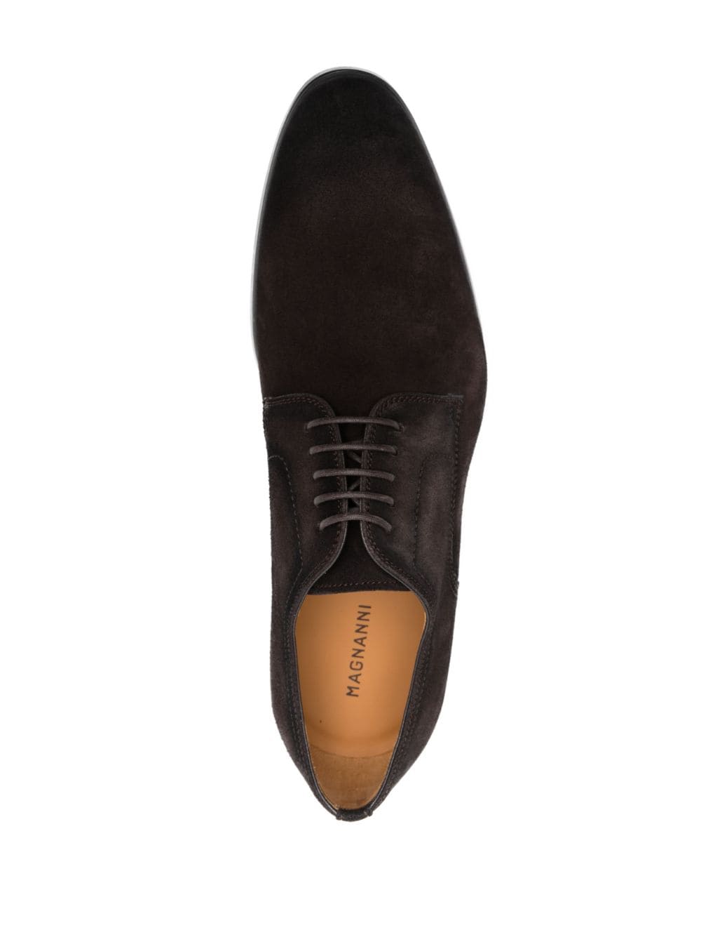 MAGNANNI ALMOND-TOE SUEDE DERBIES