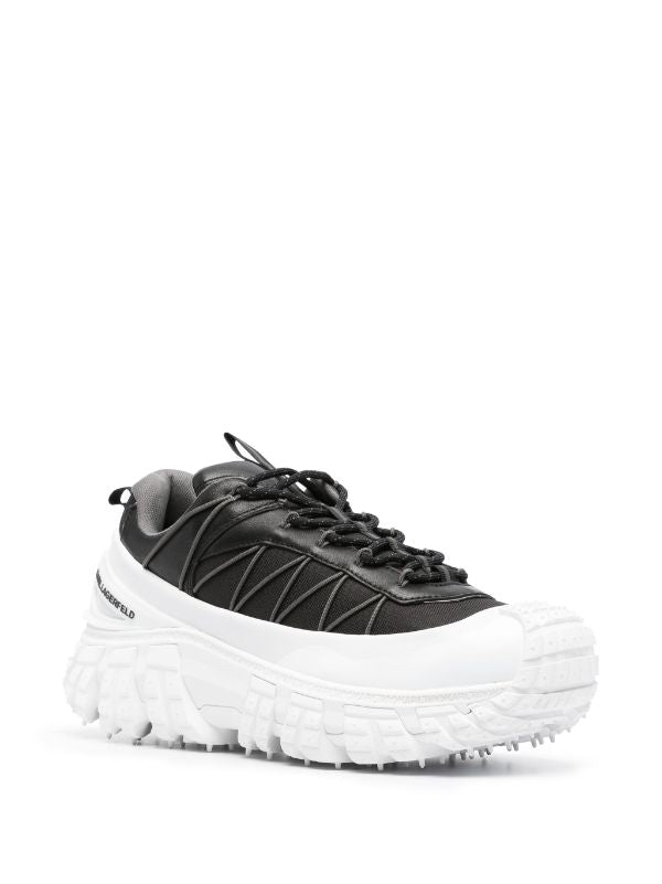 KARL LAGERFELD K/TRAIL KROSS LEATHER SNEAKERS