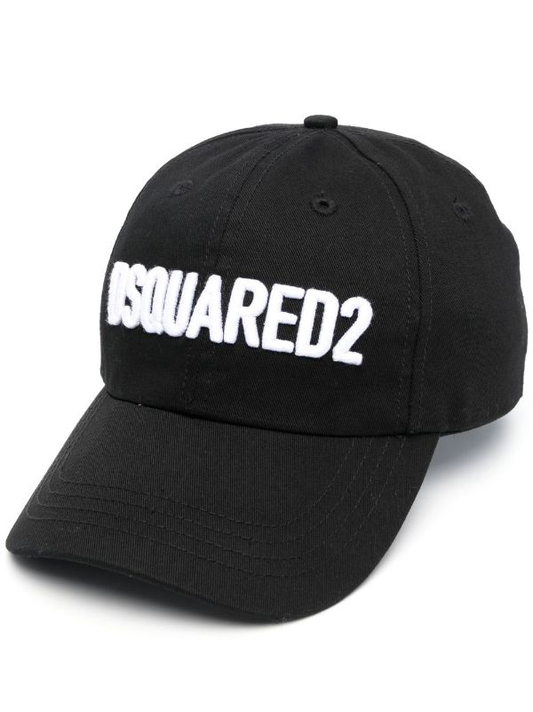 DSQUARED2 LOGO-APPLIQUÉ COTTON CAP