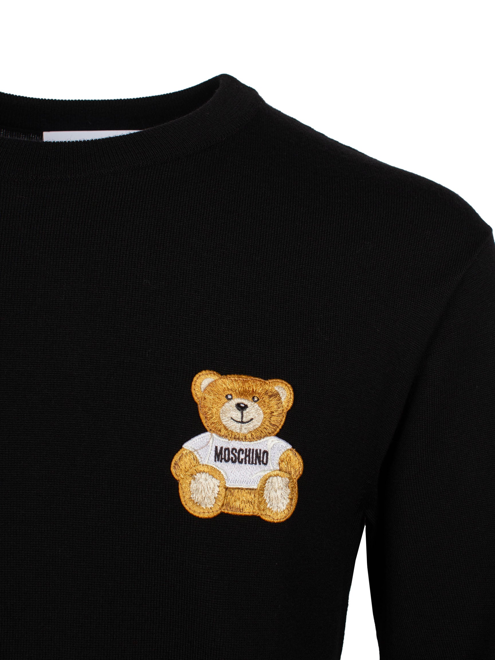 MOSCHINO TEDDY BEAR-APPLIQUÉ JUMPER