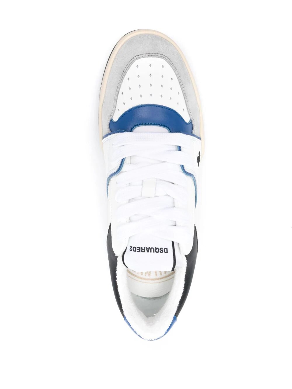 DSQUARED2 SPIDER LEATHER LOW-TOP SNEAKERS