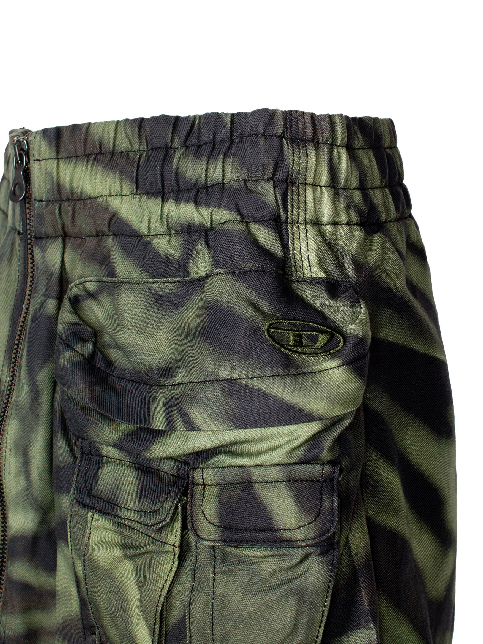 DIESEL O-MIRTY ZEBRA-PRINT MINISKIRT