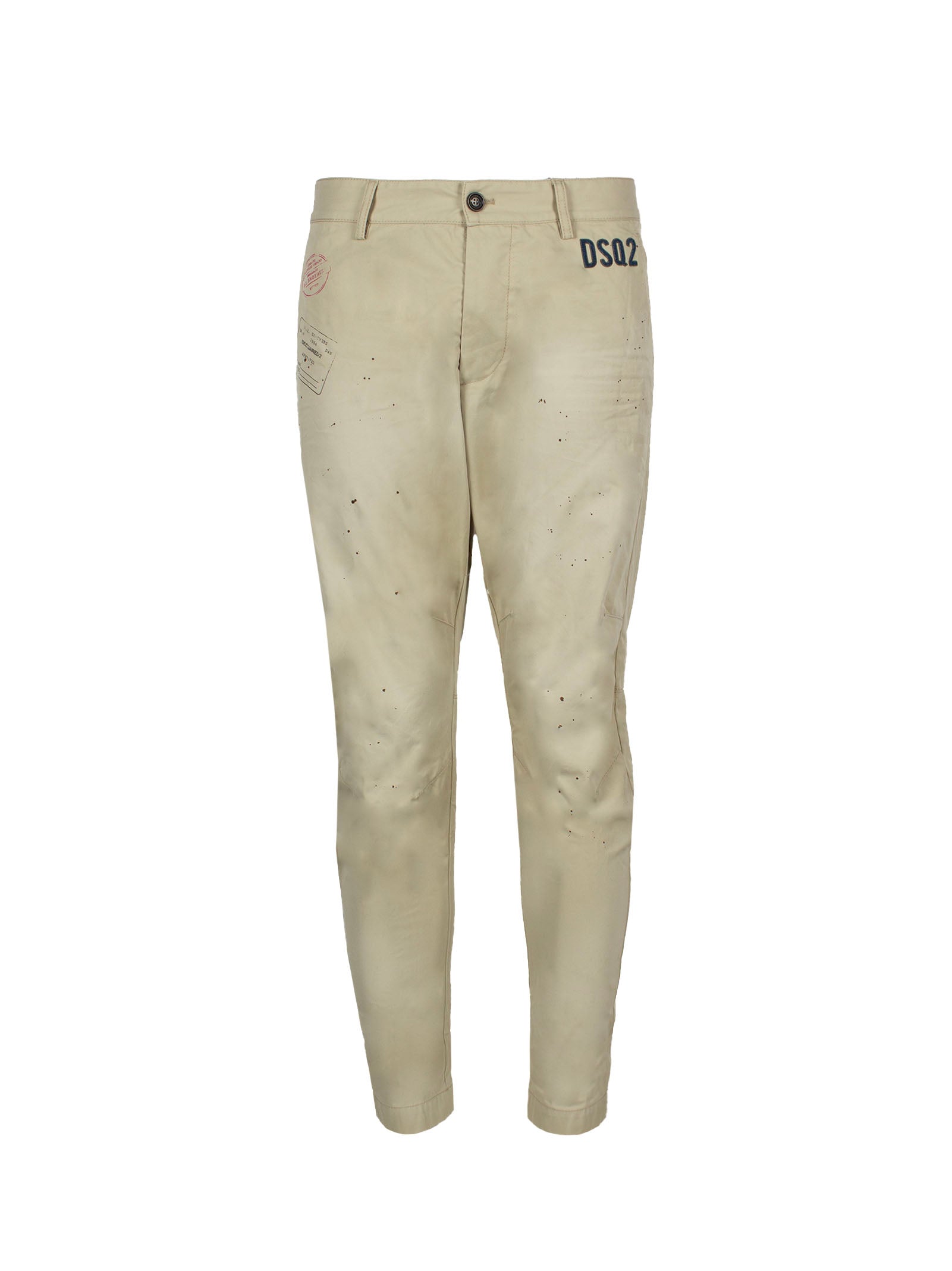 DSQUARED2 SEXY COTTON CHINO TROUSERS