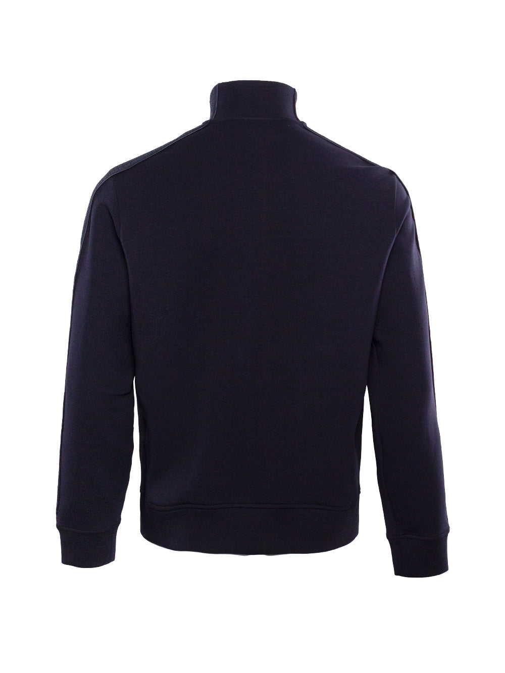 EMPORIO ARMANI LOGO-PRINT ZIP-FASTENING SWEATSHIRT